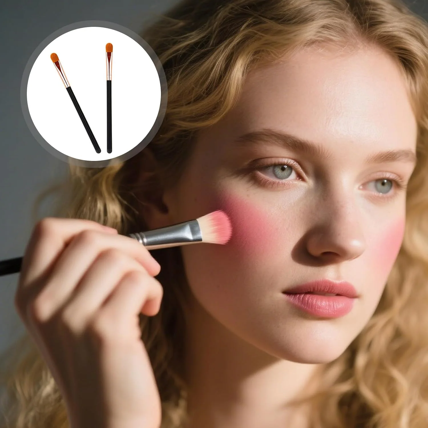 براش پرایمر سایه چشم، براش کانسیلر تخت، ابزارهای حرفه ای برای استفاده از کرم، ترکیب کردن، سایه های مایع و پایه پرایمر چشم براش پرایمر سایه چشم، براش کانسیلر تخت، ابزارهای حرفه ای برای استفاده از کرم، ترکیب کردن، سایه های مایع و پایه پرایمر چشم