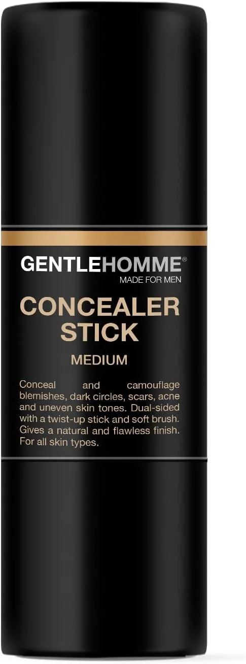 کانسیلر استیکی با برس برای آقایان - پاک کننده سیاهی دور چشم - کانسیلر چند منظوره مردانه - قلم کانسیلر دو طرفه با پوشش کامل به همراه برس نرم - آرایش با قابلیت پوشش دهی قابل تنظیم - مناسب برای انواع پوست - (متوسط) کانسیلر استیکی با برس برای آقایان - پاک کننده سیاهی دور چشم - کانسیلر چند منظوره مردانه - قلم کانسیلر دو طرفه با پوشش کامل به همراه برس نرم - آرایش با قابلیت پوشش دهی قابل تنظیم - مناسب برای انواع پوست - (متوسط)