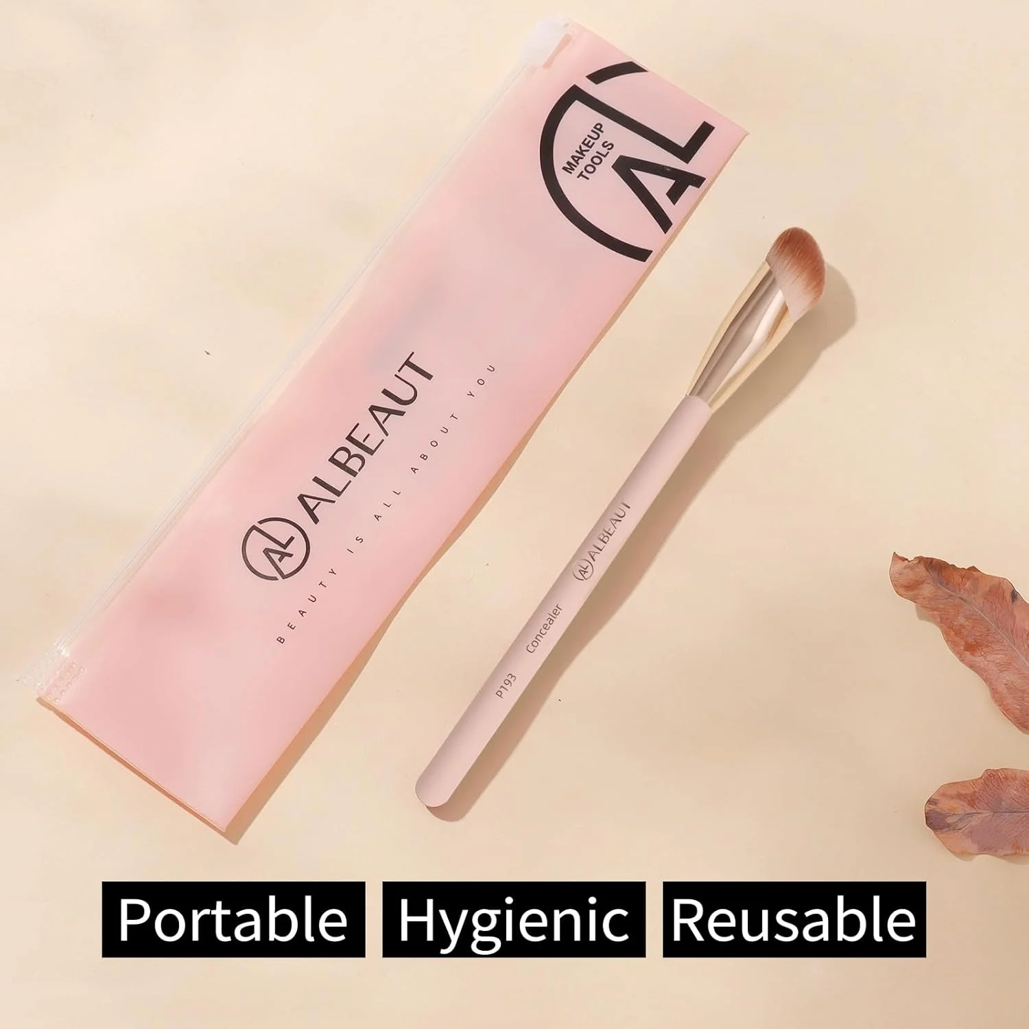 براش کانسیلر زاویه دار کوچک Albeaut برای روشن کردن زیر چشم، براش آرایشی دقیق صورت (براش کانسیلر 193 - صورتی) براش کانسیلر زاویه دار کوچک Albeaut برای روشن کردن زیر چشم، براش آرایشی دقیق صورت (براش کانسیلر 193 - صورتی)