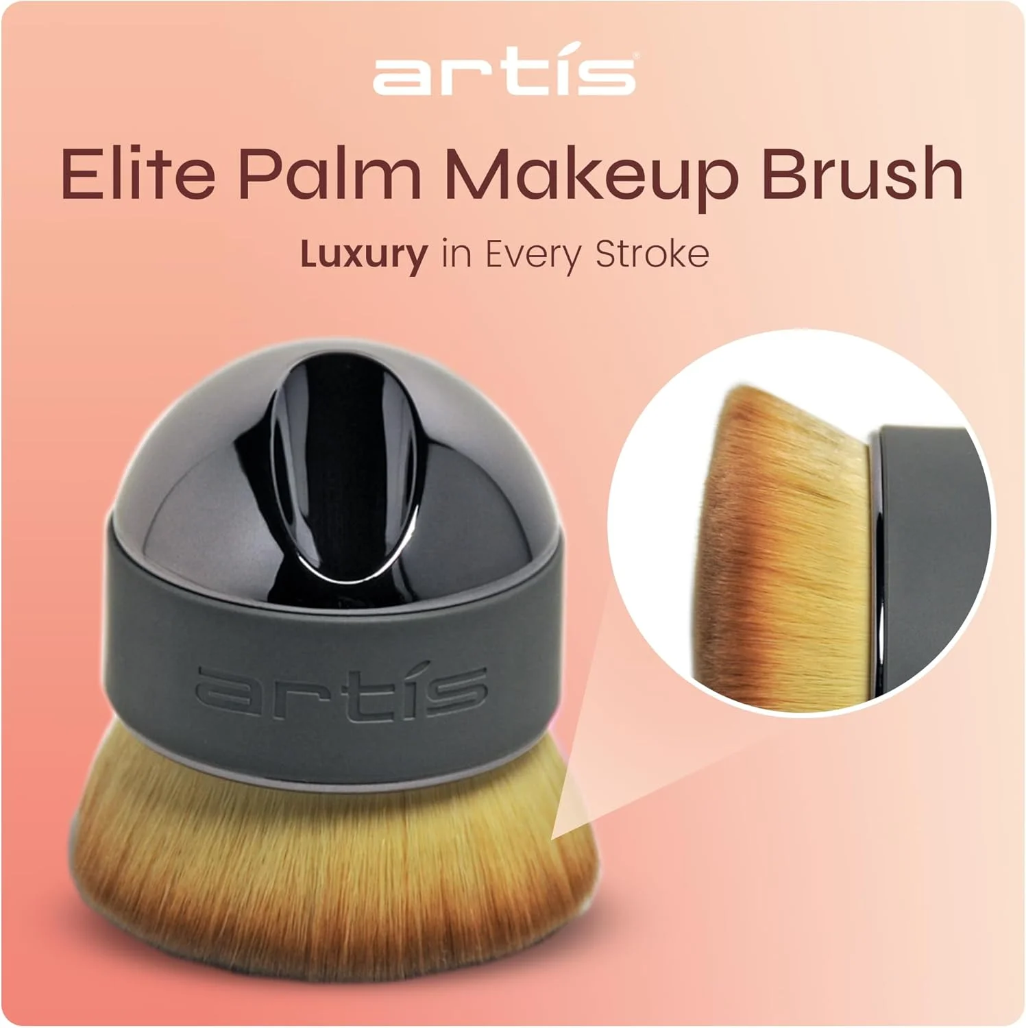 براش آرایشی بیضی پالم Artis Elite Smoke براش آرایشی بیضی پالم Artis Elite Smoke