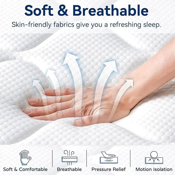 تشک فنری پاکتی سیستا با لایه اضافی نرم و لطیف، سایز 160 در 200