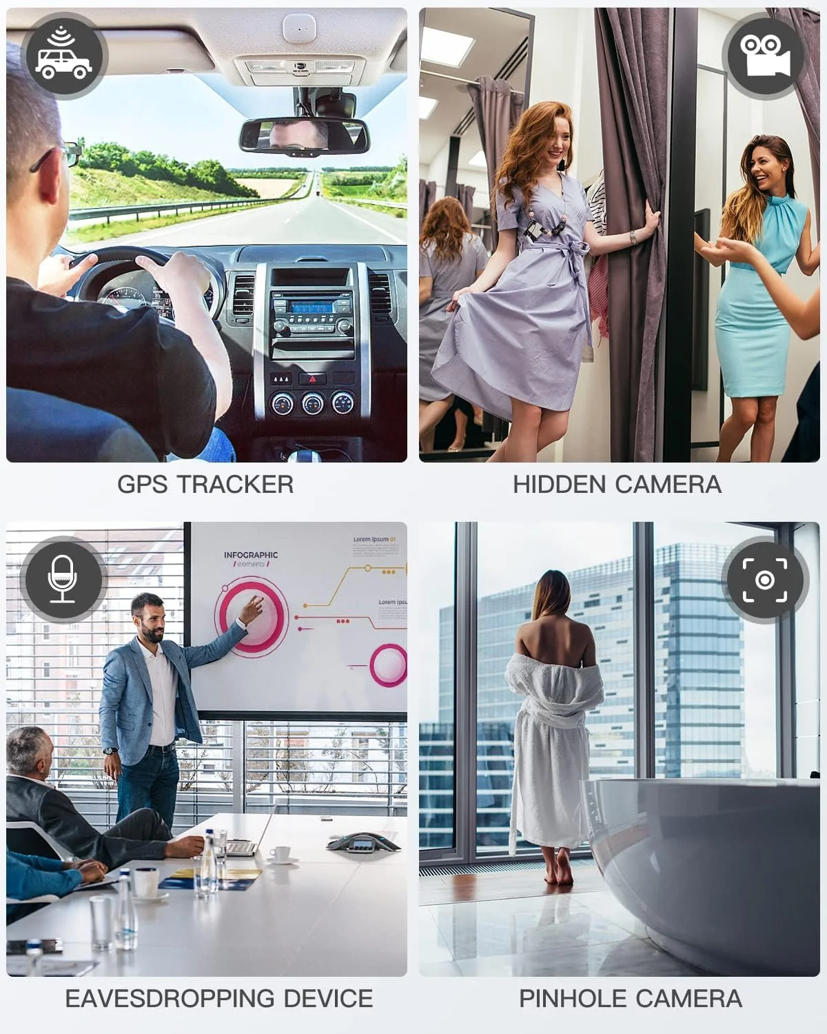 دستگاه ردیاب دوربین مخفی ضد جاسوسی ورزشی Voivey G6، دستگاه آشکارساز سیگنال RF، ردیاب GPS، دستگاه ردیاب شنود قابل حمل با 7 سطح حساسیت برای هتل ها، اتومبیل ها، مسافرت دستگاه ردیاب دوربین مخفی ضد جاسوسی ورزشی Voivey G6، دستگاه آشکارساز سیگنال RF، ردیاب GPS، دستگاه ردیاب شنود قابل حمل با 7 سطح حساسیت برای هتل ها، اتومبیل ها، مسافرت