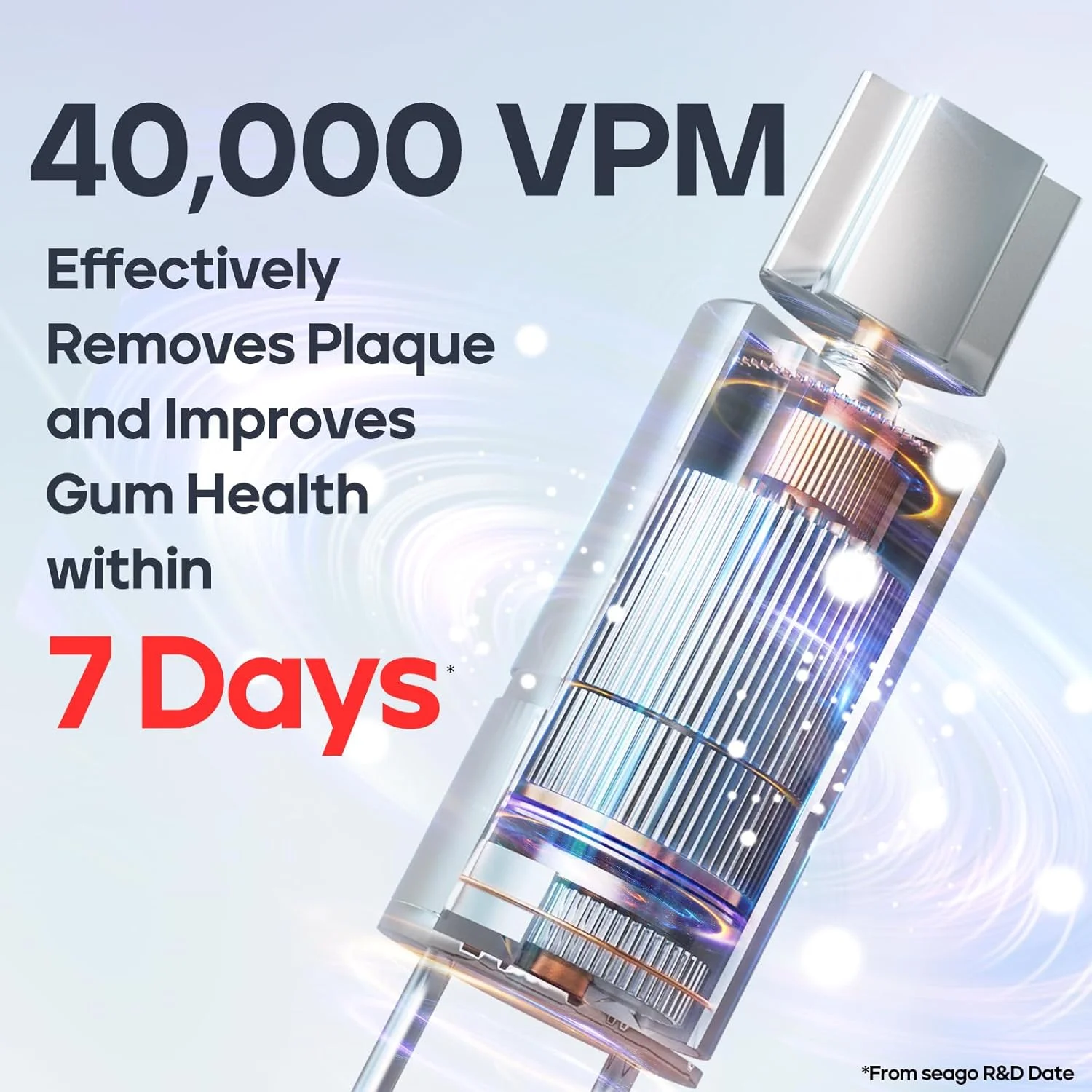 مسواک برقی Seago، مسواک برقی قابل شارژ با 8 سری مسواک، 40000 VPM، 5 حالت تمیز کردن با سفید کننده دندان، 30 روز عمر باتری - ایده آل برای بزرگسالان و کودکان، SG-958 (مشکی) مسواک برقی Seago، مسواک برقی قابل شارژ با 8 سری مسواک، 40000 VPM، 5 حالت تمیز کردن با سفید کننده دندان، 30 روز عمر باتری - ایده آل برای بزرگسالان و کودکان، SG-958 (مشکی)