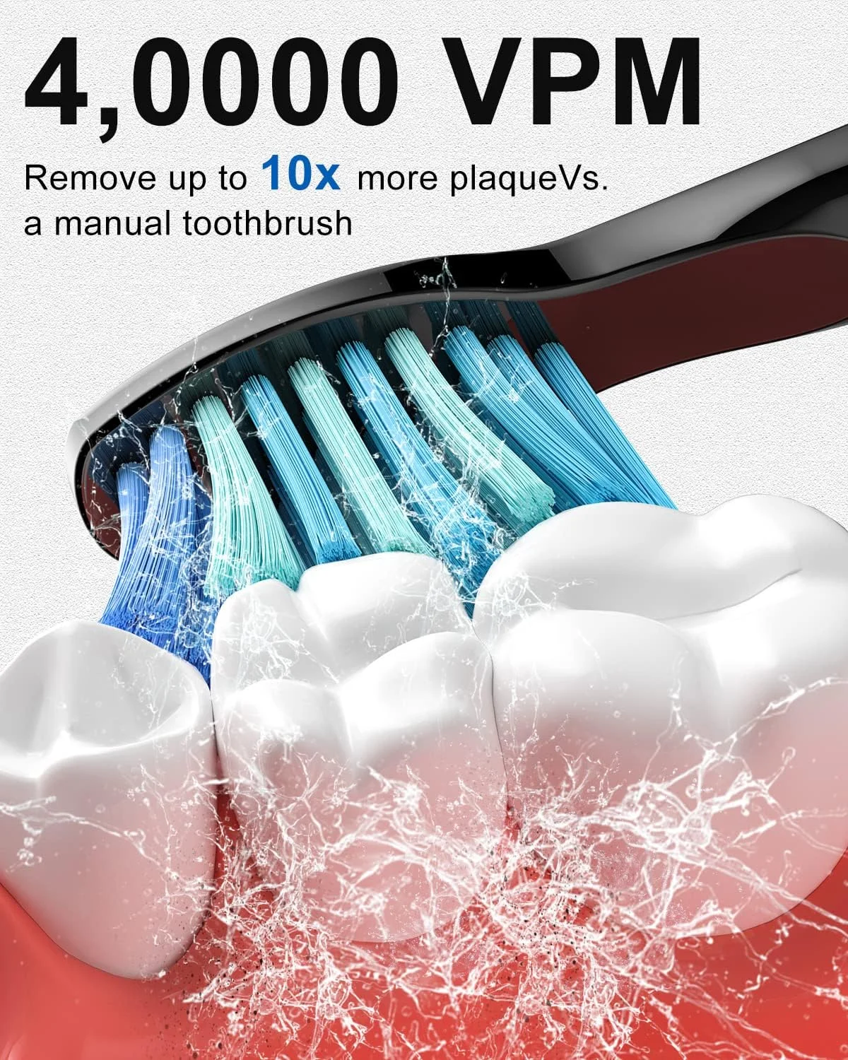 مسواک برقی سیگو برای بزرگسالان، با 3 سری مسواک و 4 حالت، مسواک صوتی قابل شارژ با یک بار شارژ برای 30 روز، مسواک برقی مسافرتی با تایمر 2 دقیقه ای - مشکی مسواک برقی سیگو برای بزرگسالان، با 3 سری مسواک و 4 حالت، مسواک صوتی قابل شارژ با یک بار شارژ برای 30 روز، مسواک برقی مسافرتی با تایمر 2 دقیقه ای - مشکی