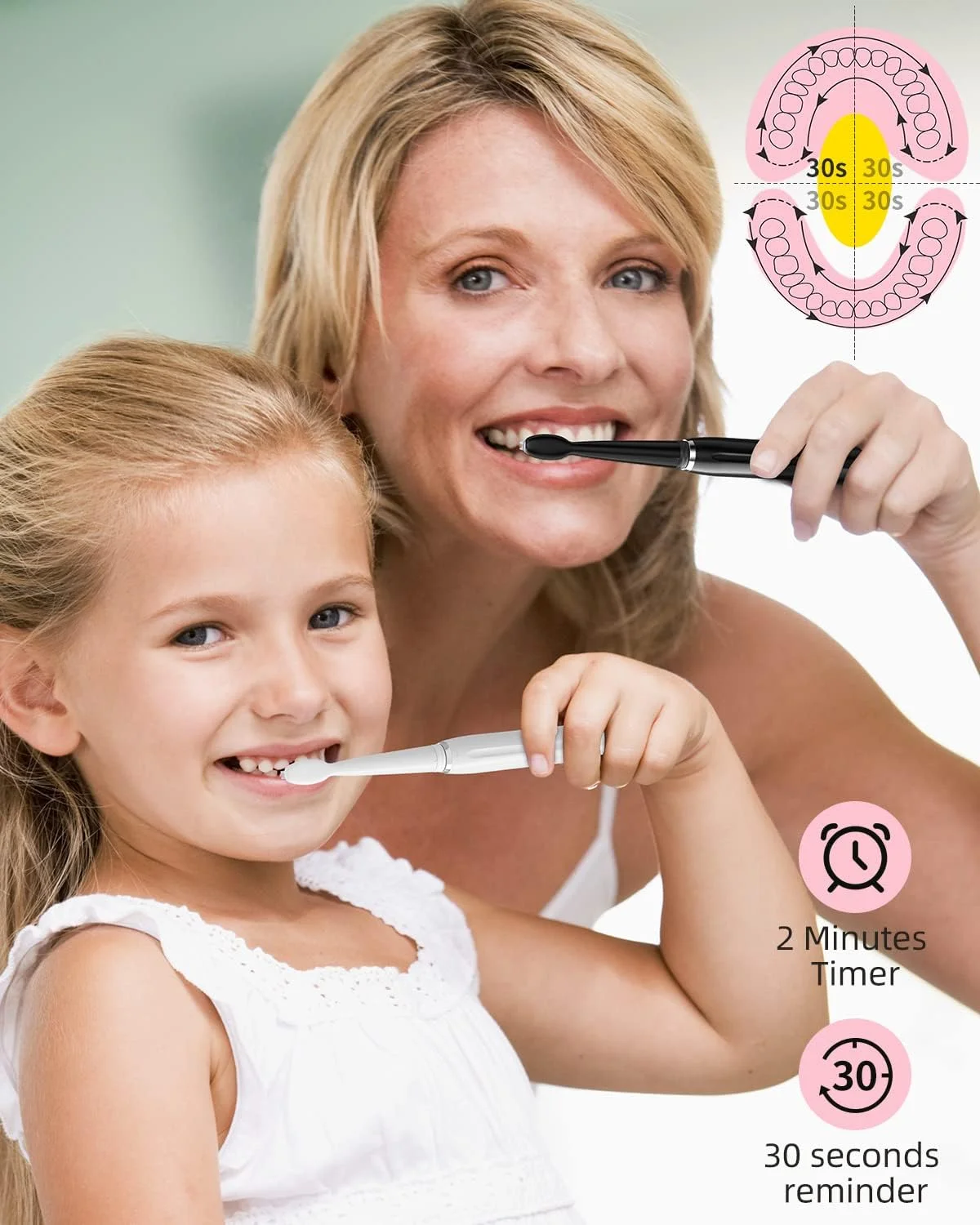 مسواک برقی سیگو برای بزرگسالان، با 3 سری مسواک و 4 حالت، مسواک صوتی قابل شارژ با یک بار شارژ برای 30 روز، مسواک برقی مسافرتی با تایمر 2 دقیقه ای - مشکی مسواک برقی سیگو برای بزرگسالان، با 3 سری مسواک و 4 حالت، مسواک صوتی قابل شارژ با یک بار شارژ برای 30 روز، مسواک برقی مسافرتی با تایمر 2 دقیقه ای - مشکی