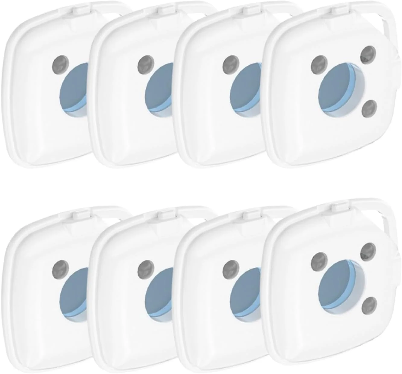 دستگاه تشخیص دوربین مخفی Lancoon بسته 8 عددی، قابل حمل، جمع و جور، ضد جاسوسی، ضد سرقت، شنود یاب RF برای هتل، مسافرت، خانه و دفتر