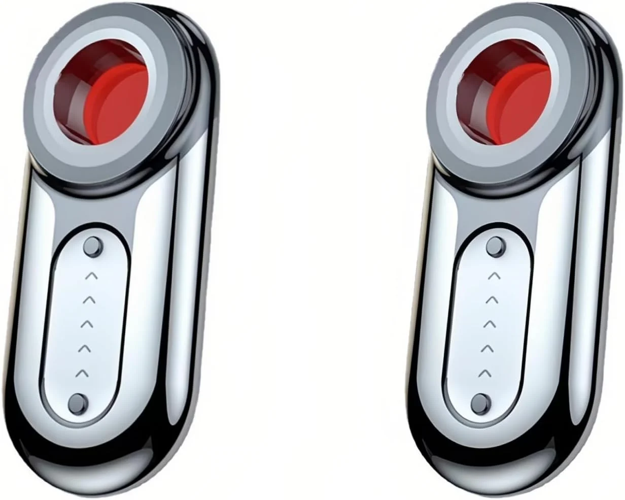 ردیاب دوربین مخفی Lancoon بسته 2 عددی، ضد دوربین، ضد نظارت، ضد ردیابی، حساسیت بالا، قابل حمل، مناسب برای هتل، اتاق کنفرانس، حمام، کمد