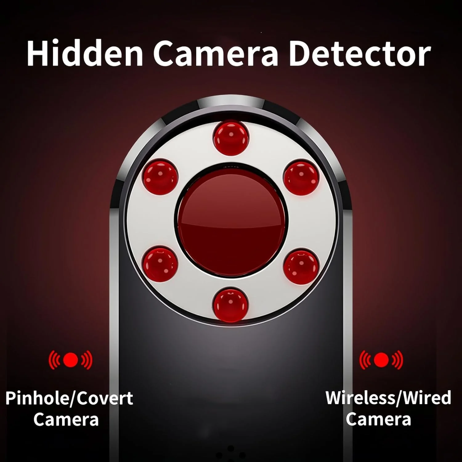 دستگاه تشخیص دوربین مخفی قابل حمل Lancoon، محافظ حریم خصوصی ضد جاسوسی و ردیابی برای دفتر، حمام، هتل، ماشین و مسافرت
