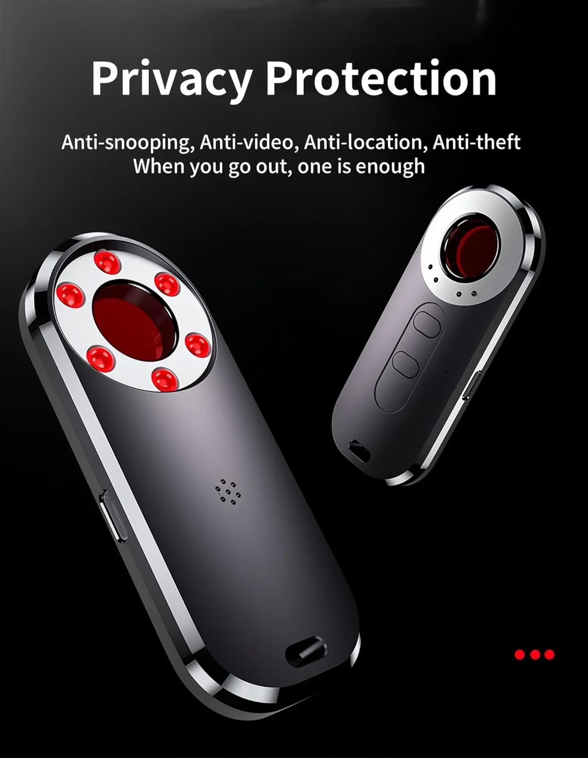 دستگاه تشخیص دوربین مخفی قابل حمل Lancoon، محافظ حریم خصوصی ضد جاسوسی و ردیابی برای دفتر، حمام، هتل، ماشین و مسافرت