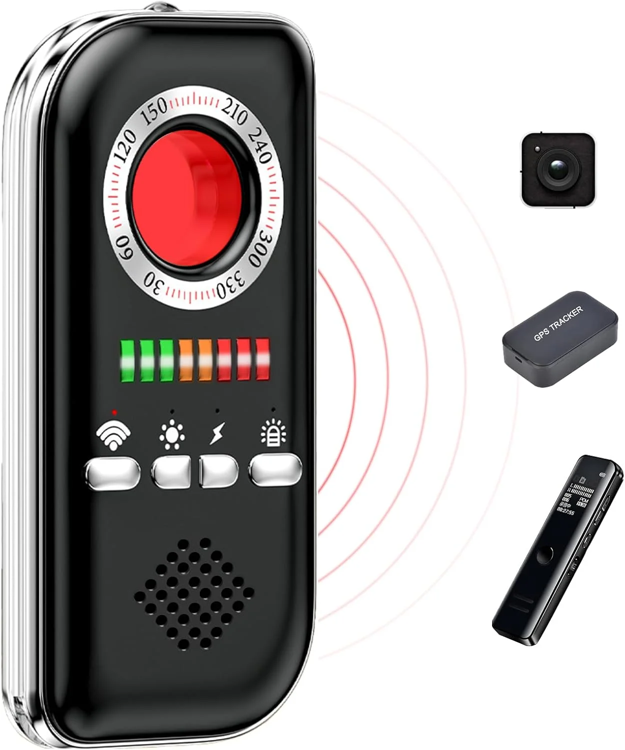 دستگاه ردیاب دوربین مخفی، ردیاب باگ و دوربین مخفی برای مسافرت، ردیاب RF، ردیاب GPS، ردیاب دوربین جاسوسی، ردیاب دستگاه مخفی، دزدگیر ضد سرقت برای خانه، هتل، منزل، اتاق خواب، حمام