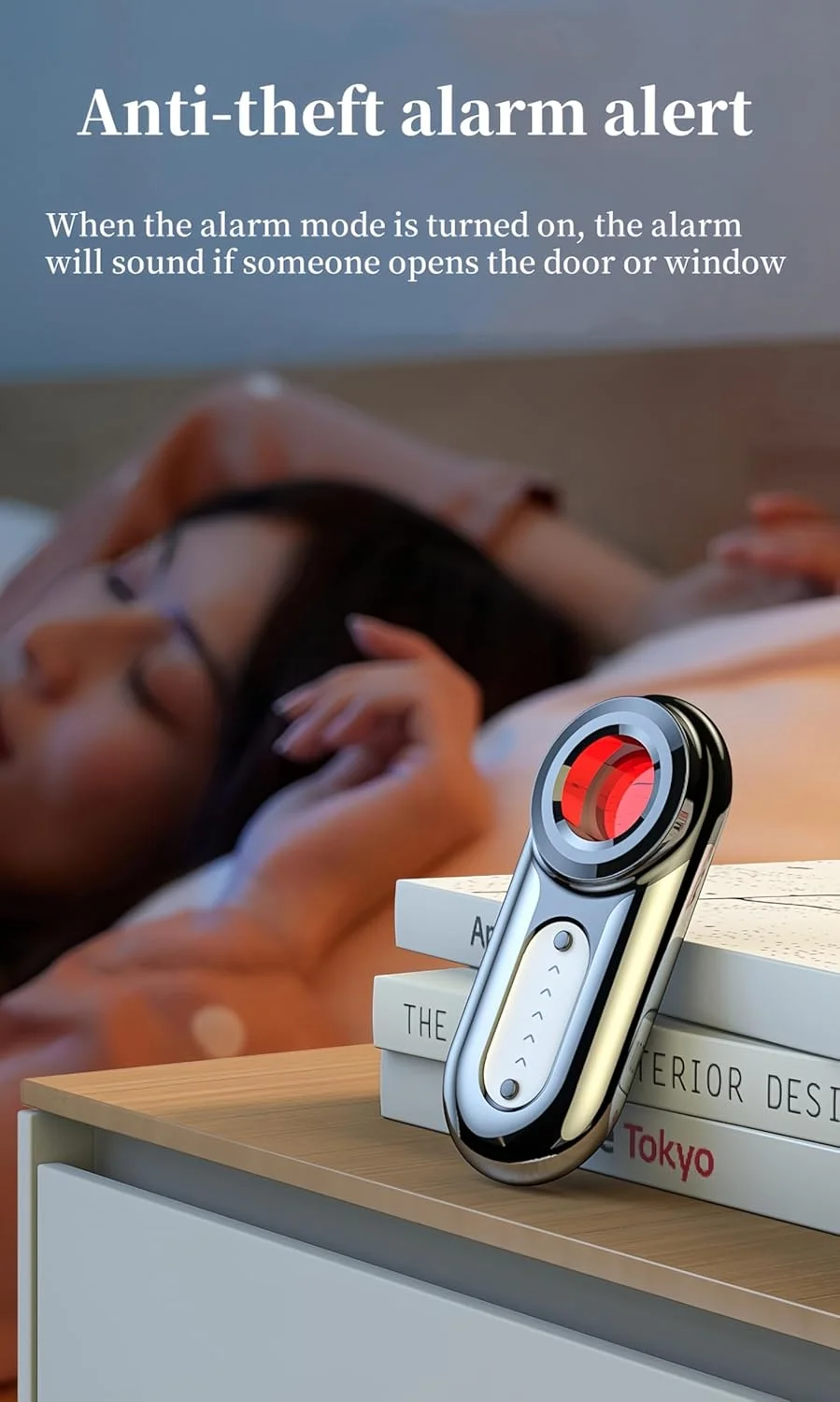 ردیاب دوربین مخفی Lancoon بسته 2 عددی، ضد دوربین، ضد نظارت، ضد ردیابی، حساسیت بالا، قابل حمل، مناسب برای هتل، اتاق کنفرانس، حمام، کمد