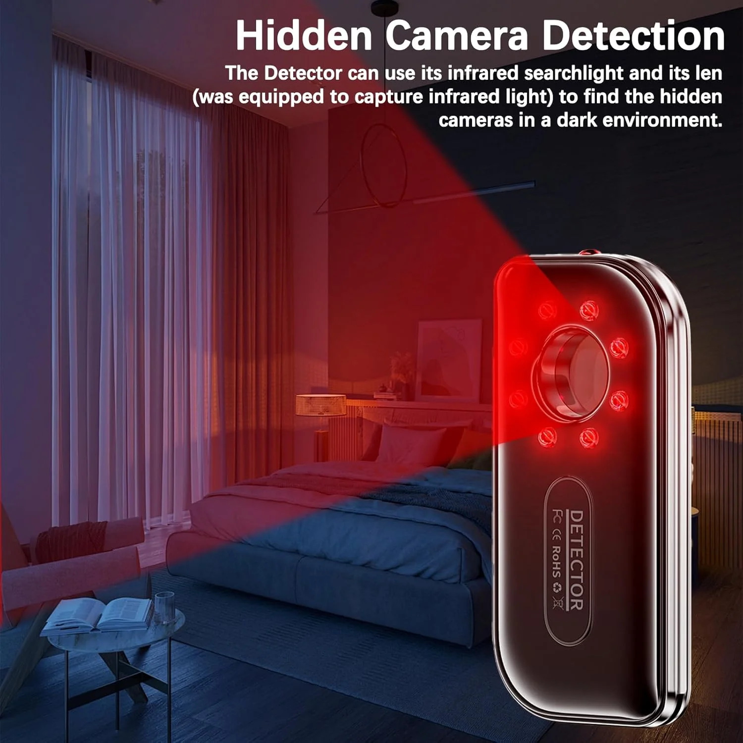 دستگاه ردیاب دوربین مخفی، ردیاب باگ و دوربین مخفی برای مسافرت، ردیاب RF، ردیاب GPS، ردیاب دوربین جاسوسی، ردیاب دستگاه مخفی، دزدگیر ضد سرقت برای خانه، هتل، منزل، اتاق خواب، حمام