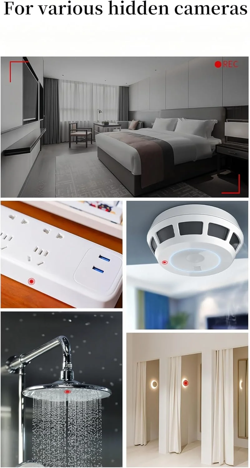 دستگاه ردیاب دوربین مخفی Lancoon، دستگاه اسکنر سیگنال ضد شنود و ضد نظارت دقیق برای هتل ها، اتاق کنفرانس، حمام و کمد