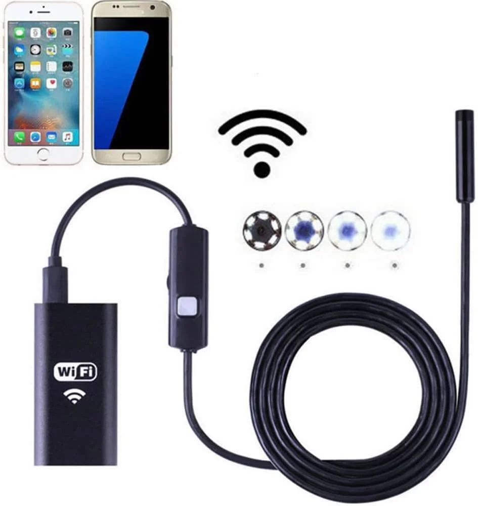 دوربین بازرسی بی سیم TOP-MAX آندوسکوپ وای فای 720P HD با کابل (2 متری) برای گوشی های هوشمند IOS iPhone Android Samsung دوربین بازرسی بی سیم TOP-MAX آندوسکوپ وای فای 720P HD با کابل (2 متری) برای گوشی های هوشمند IOS iPhone Android Samsung