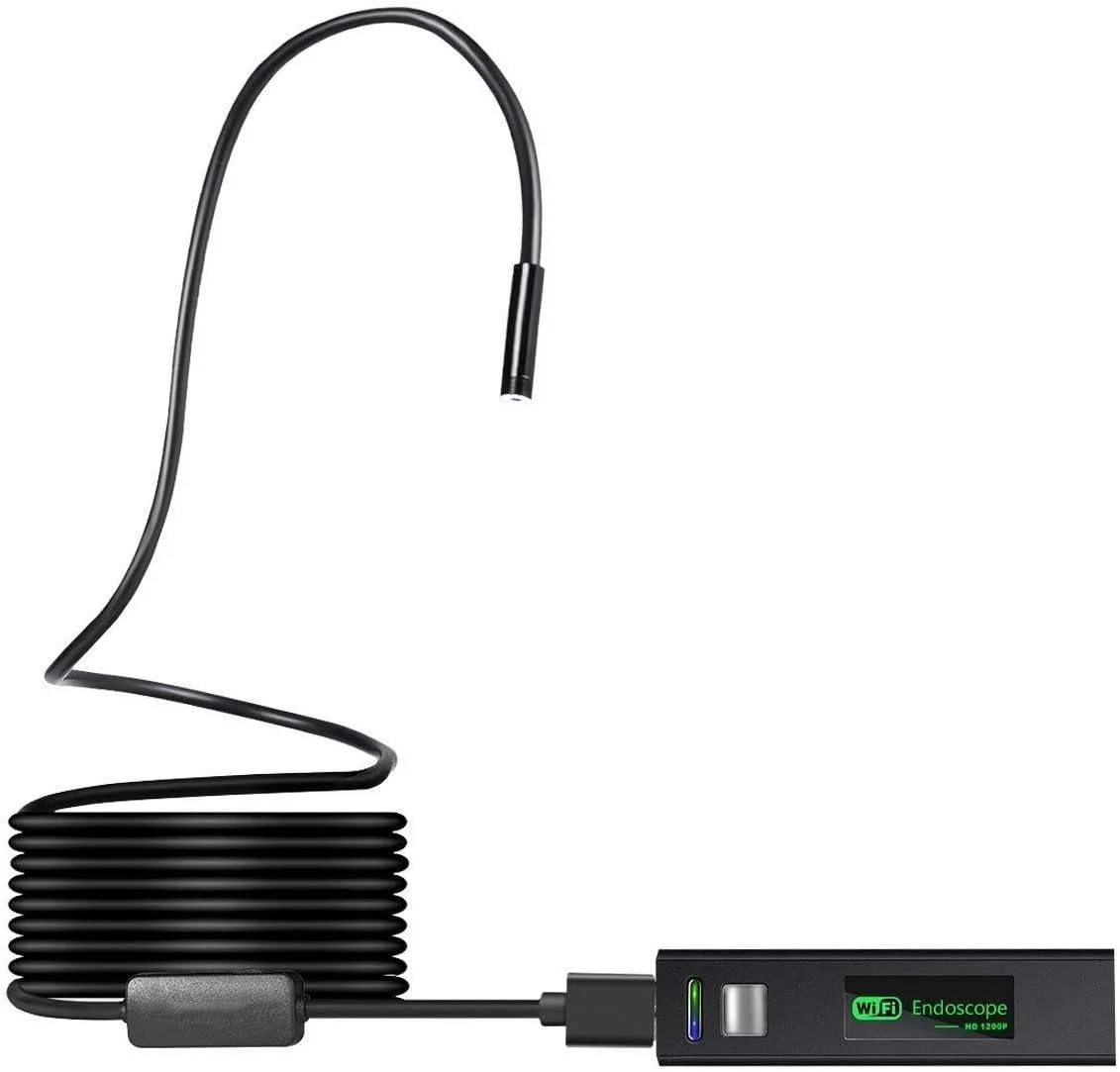 اندوسکوپ بی سیم 8LED HD 1200P با دوربین بوراسکوپ USB وای فای برای اندروید، آی او اس، کامپیوتر و مک اندوسکوپ بی سیم 8LED HD 1200P با دوربین بوراسکوپ USB وای فای برای اندروید، آی او اس، کامپیوتر و مک