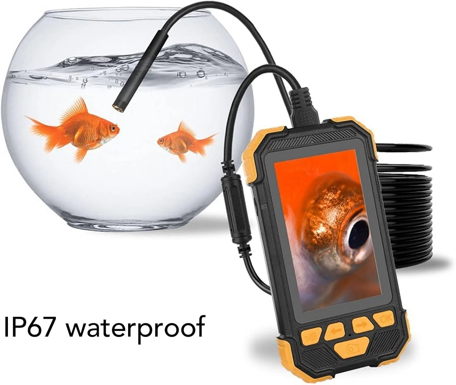 دوربین بازرسی آندوسکوپی UBEF 1080P HD، شارژ USB، آب بندی قوی، ضد خش، دارای لنز دوگانه با کابل 5 متری برای کار در زیر آب (نارنجی) دوربین بازرسی آندوسکوپی UBEF 1080P HD، شارژ USB، آب بندی قوی، ضد خش، دارای لنز دوگانه با کابل 5 متری برای کار در زیر آب (نارنجی)