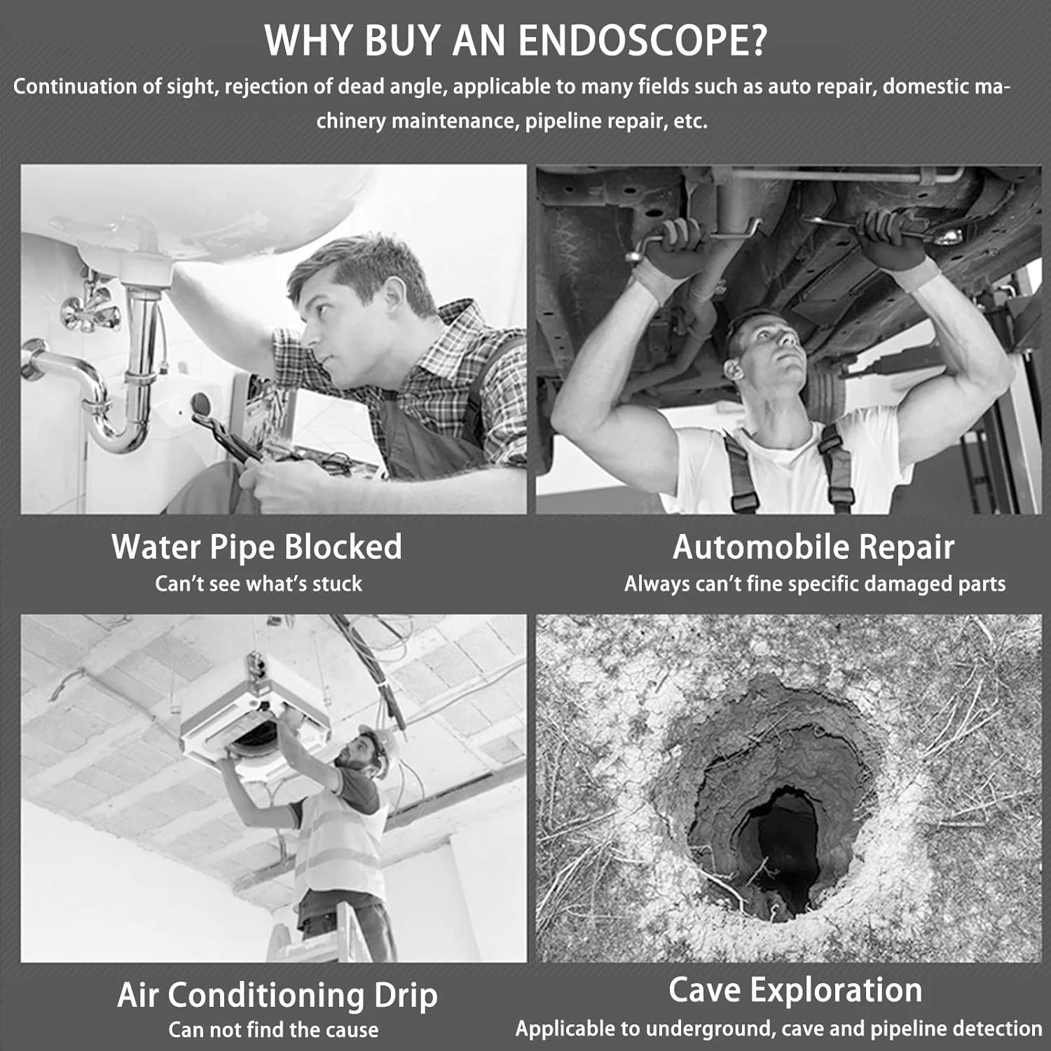 اندوسکوپ بی سیم DC5V 1080P عکس 720P ویدیو دوربین بازرسی 6 چراغ LED 5MP برای نگهداری خطوط لوله اندوسکوپ بی سیم DC5V 1080P عکس 720P ویدیو دوربین بازرسی 6 چراغ LED 5MP برای نگهداری خطوط لوله