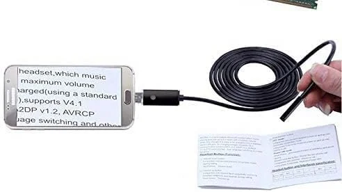 اندوسکوپ USB اسکییدو 2.0MP با کابل 3.5 متری، دوربین کوچک فاضلاب اندروید، بورسکوپ برای دوربین لوله USB OTG، دوربین مار شکل برای بازرسی خودرو