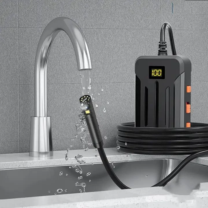 دوربین دوگانه آندوسکوپ بی سیم QiudanTimes HD، دوربین بازرسی وای فای، دوربین مارپیچی بورسکوپ بی سیم 1080P با دوربین دوگانه سازگار با iOS، اندروید و ویندوز (کابل نیمه سخت Ø8mm-10m) دوربین دوگانه آندوسکوپ بی سیم QiudanTimes HD، دوربین بازرسی وای فای، دوربین مارپیچی بورسکوپ بی سیم 1080P با دوربین دوگانه سازگار با iOS، اندروید و ویندوز (کابل نیمه سخت Ø8mm-10m)