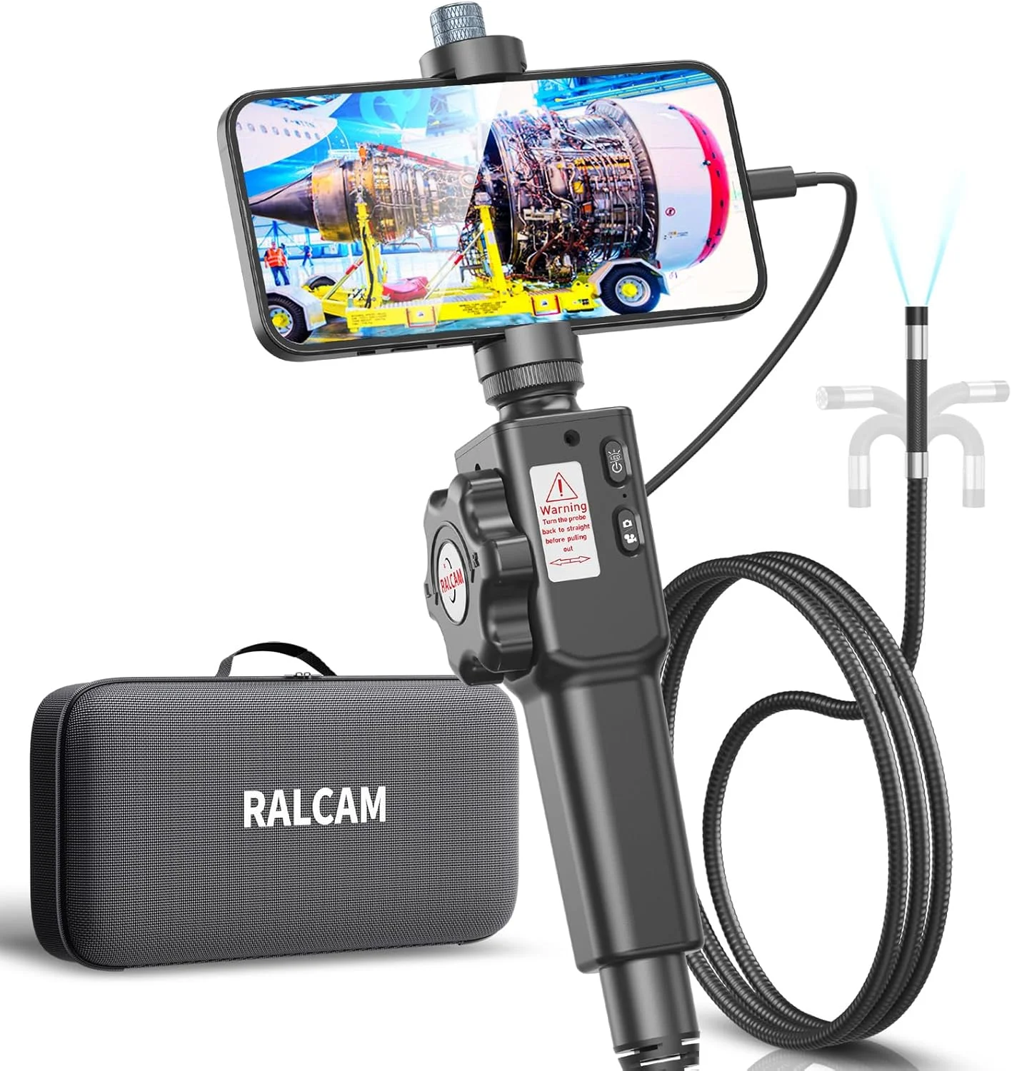 دوربین آندوسکوپی رالکم با نور - دوربین بازرسی 8.5 میلی متری HD1080P آندوسکوپ صنعتی با 8 LED قابل تنظیم، آندوسکوپ دیجیتال با کابل انعطاف پذیر 2 متری برای گوشی های هوشمند اندروید و iOS (کابل 2 متری) دوربین آندوسکوپی رالکم با نور - دوربین بازرسی 8.5 میلی متری HD1080P آندوسکوپ صنعتی با 8 LED قابل تنظیم، آندوسکوپ دیجیتال با کابل انعطاف پذیر 2 متری برای گوشی های هوشمند اندروید و iOS (کابل 2 متری)