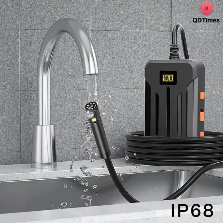 دوربین دوگانه آندوسکوپ بی سیم QiudanTimes HD، دوربین بازرسی وای فای، دوربین مارپیچی بورسکوپ بی سیم 1080P با دوربین دوگانه سازگار با iOS، اندروید و ویندوز (کابل نیمه سخت Ø8mm-10m) دوربین دوگانه آندوسکوپ بی سیم QiudanTimes HD، دوربین بازرسی وای فای، دوربین مارپیچی بورسکوپ بی سیم 1080P با دوربین دوگانه سازگار با iOS، اندروید و ویندوز (کابل نیمه سخت Ø8mm-10m)
