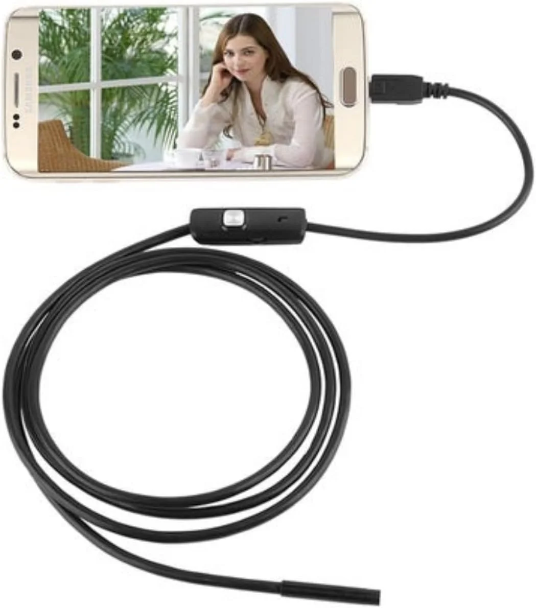 دوربین آندوسکوپی 7 میلی متری HALAMODO، ضد آب، دوربین بازرسی بوروسکوپ با 6 LED برای گوشی های اندروید، 10 متر دوربین آندوسکوپی 7 میلی متری HALAMODO، ضد آب، دوربین بازرسی بوروسکوپ با 6 LED برای گوشی های اندروید، 10 متر