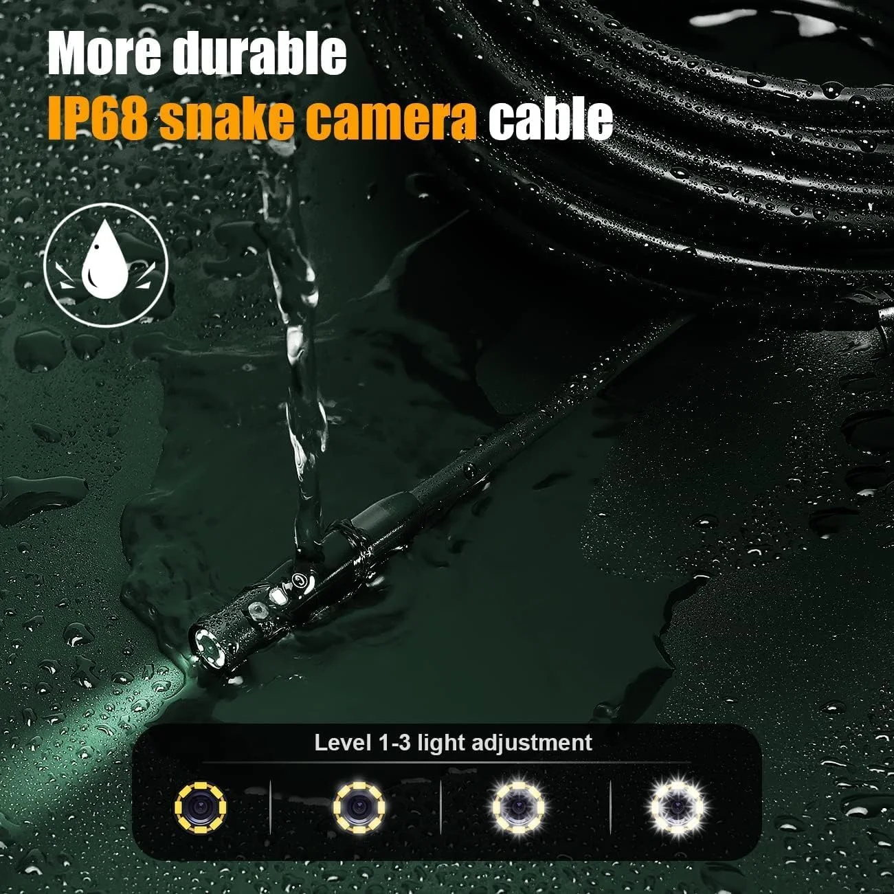 دوربین آندوسکوپی هیاسینتو با نور 15 متری، صفحه نمایش 5 اینچی IPS، آندوسکوپ سه لنز، دوربین لوله ضد آب IP68، دوربین مار 8 میلی متری، دوربین بازرسی دیجیتال 1080P HD، 32 گیگابایت (کابل جداشدنی) دوربین آندوسکوپی هیاسینتو با نور 15 متری، صفحه نمایش 5 اینچی IPS، آندوسکوپ سه لنز، دوربین لوله ضد آب IP68، دوربین مار 8 میلی متری، دوربین بازرسی دیجیتال 1080P HD، 32 گیگابایت (کابل جداشدنی)