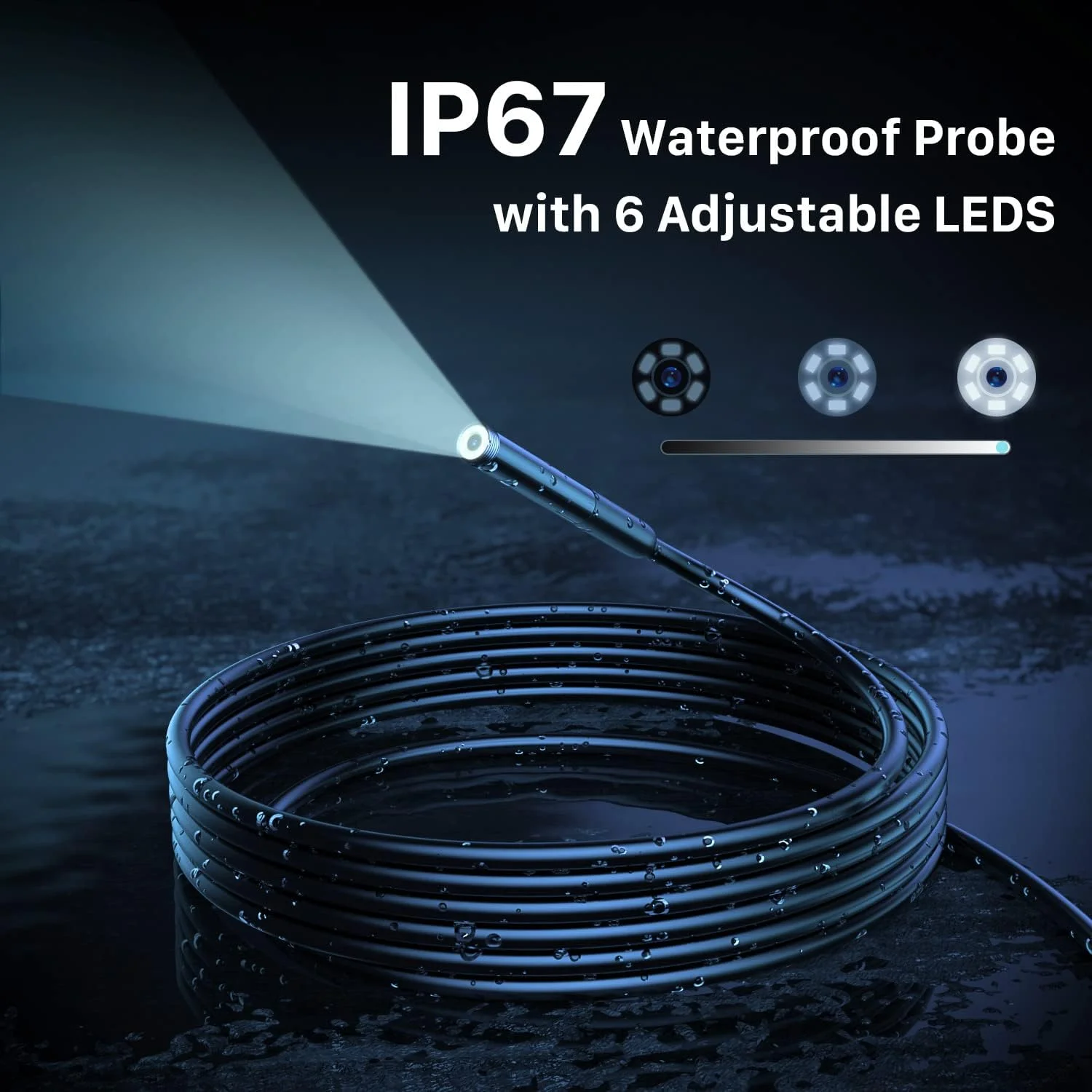 اندوسکوپ بی سیم FOXOLA، بورسکوپ صنعتی وای فای با 6 چراغ LED، دوربین مار USB Type-C 7.9 میلی متری، دوربین بازرسی ضد آب IP67 برای OTG Android، iPhone (3 متر، تغذیه از طریق USB) اندوسکوپ بی سیم FOXOLA، بورسکوپ صنعتی وای فای با 6 چراغ LED، دوربین مار USB Type-C 7.9 میلی متری، دوربین بازرسی ضد آب IP67 برای OTG Android، iPhone (3 متر، تغذیه از طریق USB)