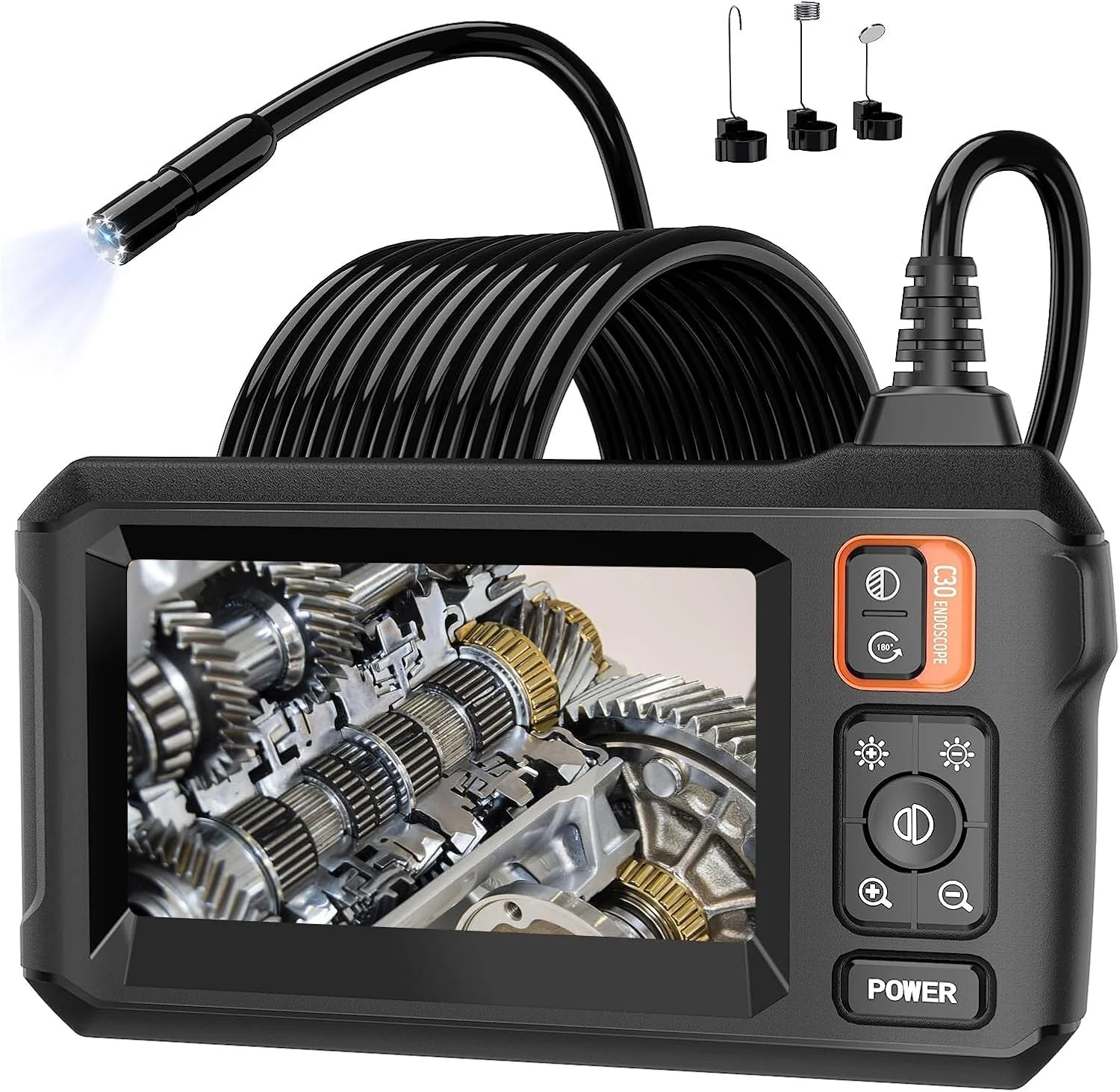 دوربین بازرسی اکس آر پی، دوربین آندوسکوپی 1080P HD با نور، آندوسکوپ ضد آب IP67، انعطاف پذیر 5 متری، ابزار برای آقایان دوربین بازرسی اکس آر پی، دوربین آندوسکوپی 1080P HD با نور، آندوسکوپ ضد آب IP67، انعطاف پذیر 5 متری، ابزار برای آقایان