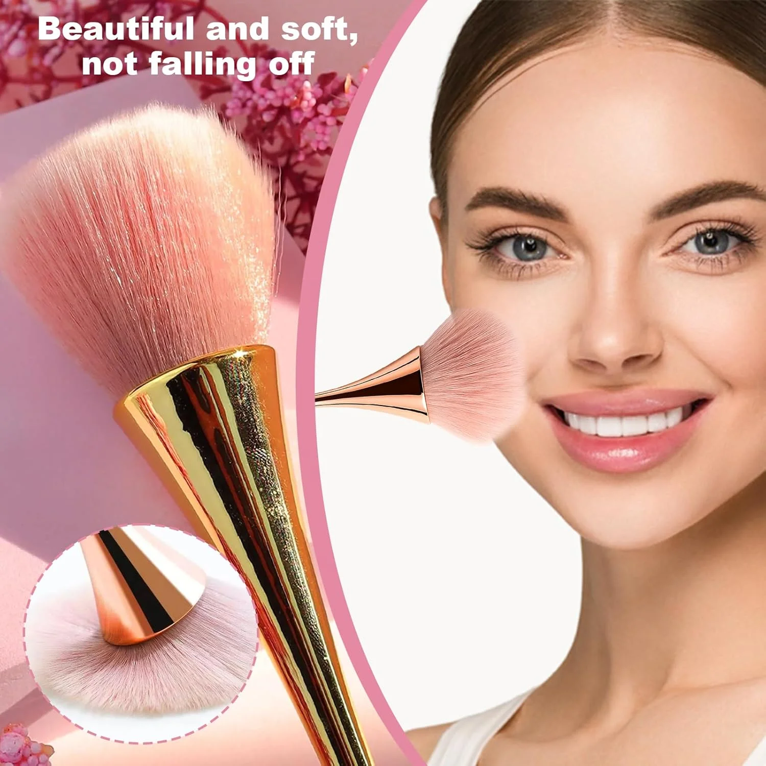 براش پودر بزرگ YONEEKSS، براش نرم و کرکی رژگونه و کرم پودر برای صورت، براش تمیز کننده ناخن، براش پودر فیکس براش پودر بزرگ YONEEKSS، براش نرم و کرکی رژگونه و کرم پودر برای صورت، براش تمیز کننده ناخن، براش پودر فیکس