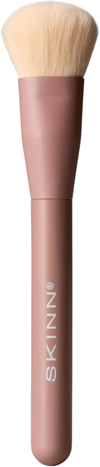 برس رژگونه SKINN برای گونه ها، برس فوق العاده نرم با موهای مصنوعی - برس رژگونه نقطه ای، ترکیب یکپارچه را برای استفاده از مایع، کرم یا پودر فراهم می کند - برس آرایشی رژگونه