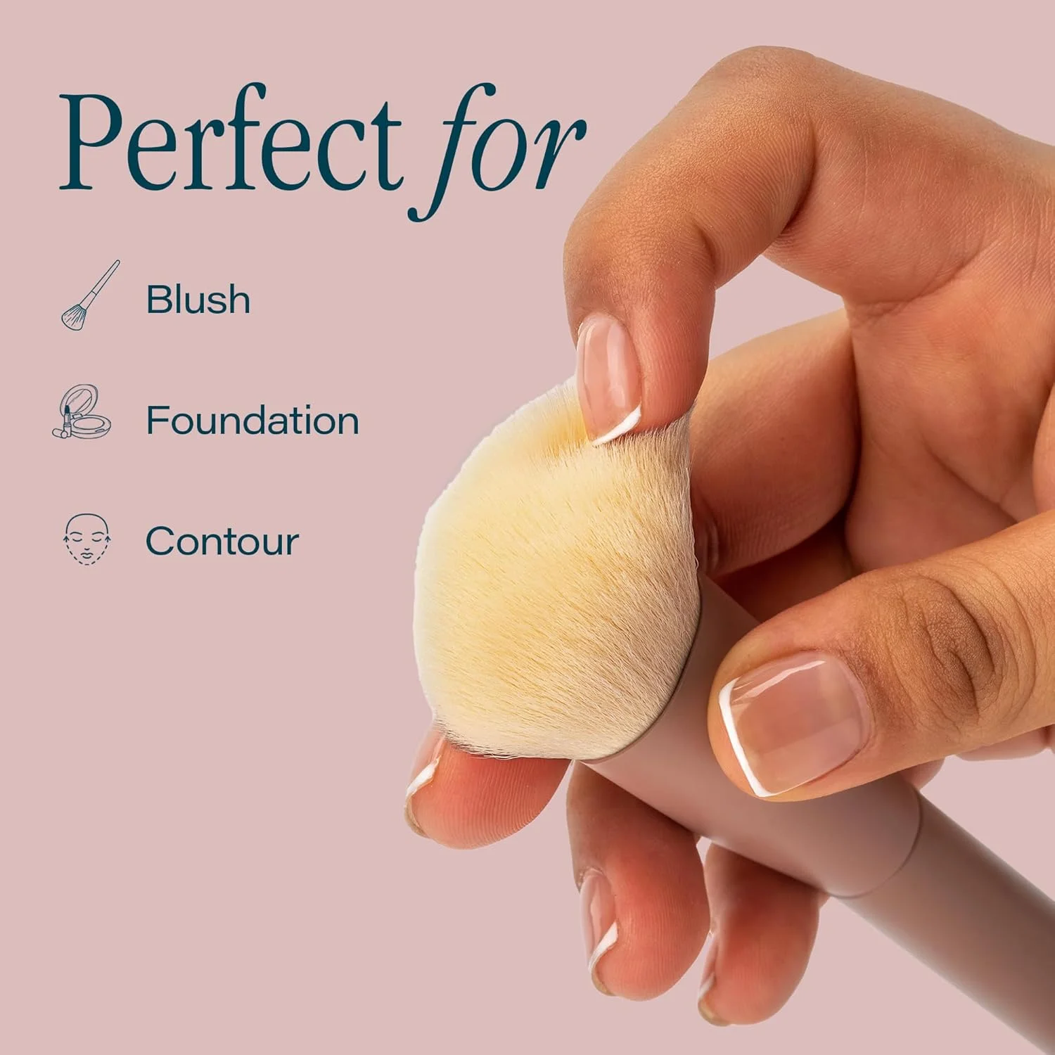 برس رژگونه SKINN برای گونه ها، برس فوق العاده نرم با موهای مصنوعی - برس رژگونه نقطه ای، ترکیب یکپارچه را برای استفاده از مایع، کرم یا پودر فراهم می کند - برس آرایشی رژگونه برس رژگونه SKINN برای گونه ها، برس فوق العاده نرم با موهای مصنوعی - برس رژگونه نقطه ای، ترکیب یکپارچه را برای استفاده از مایع، کرم یا پودر فراهم می کند - برس آرایشی رژگونه