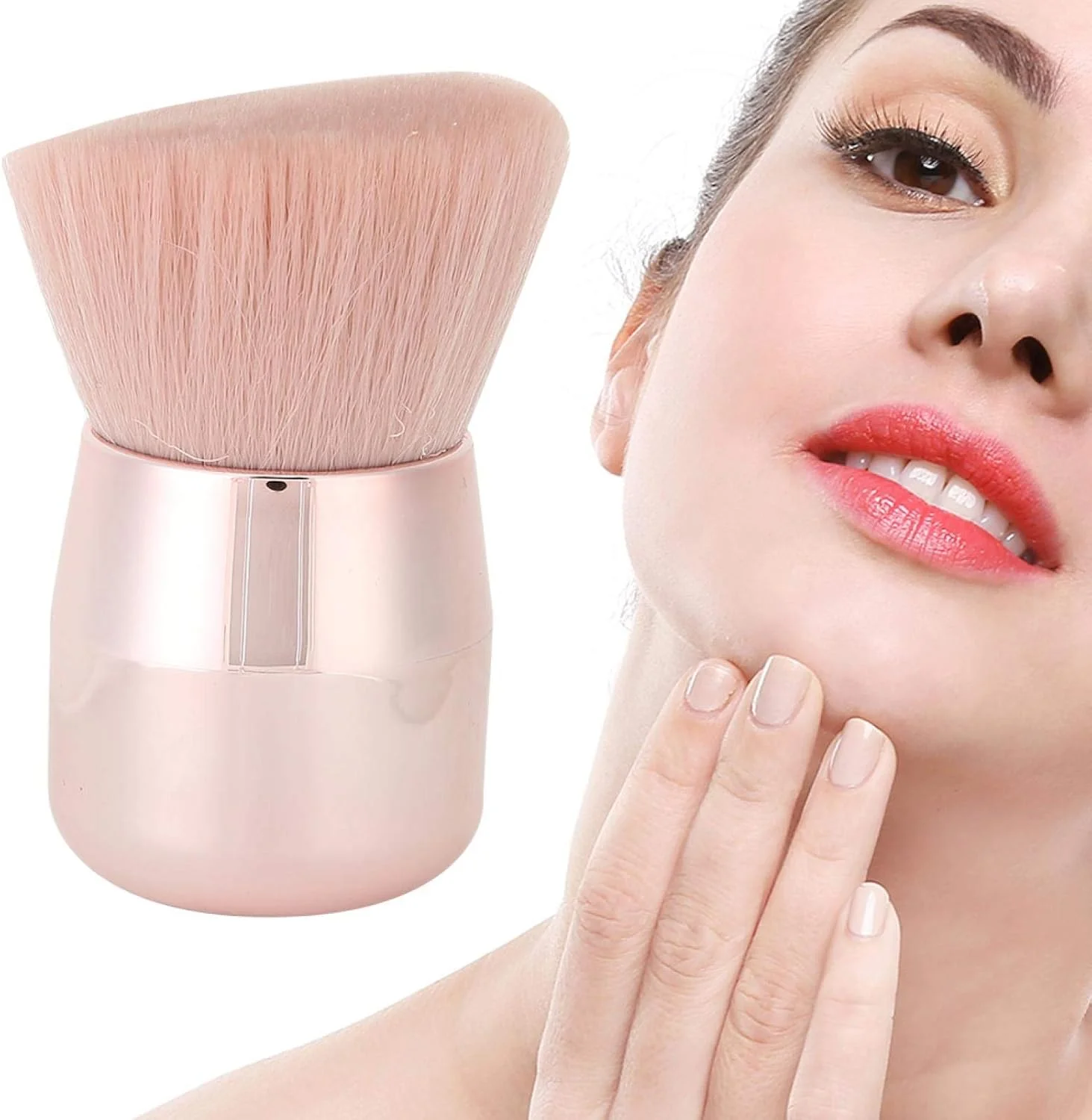 برس رژگونه نرم Shandongmt، برس مورب آرایشی حرفه ای برای خانم ها، مناسب برای کانسیلر برس رژگونه نرم Shandongmt، برس مورب آرایشی حرفه ای برای خانم ها، مناسب برای کانسیلر