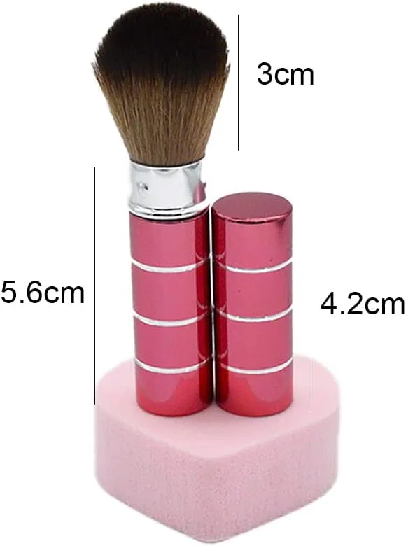 براش پودر جمع شونده، براش گرد و غبار ناخن مسافرتی، براش رژگونه قابل حمل صورت با درپوش قرمز براش پودر جمع شونده، براش گرد و غبار ناخن مسافرتی، براش رژگونه قابل حمل صورت با درپوش قرمز