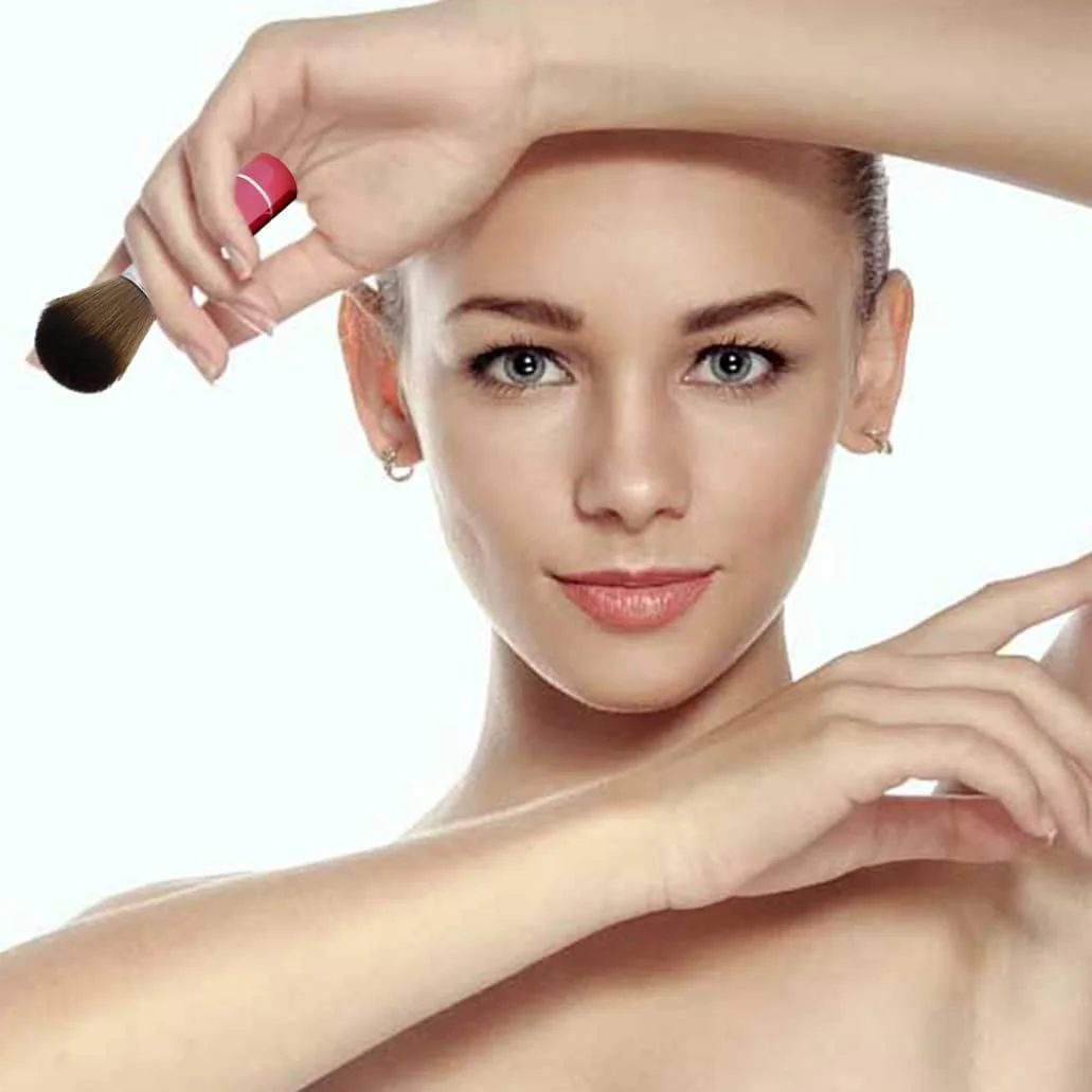 براش پودر جمع شونده، براش گرد و غبار ناخن مسافرتی، براش رژگونه قابل حمل صورت با درپوش قرمز براش پودر جمع شونده، براش گرد و غبار ناخن مسافرتی، براش رژگونه قابل حمل صورت با درپوش قرمز