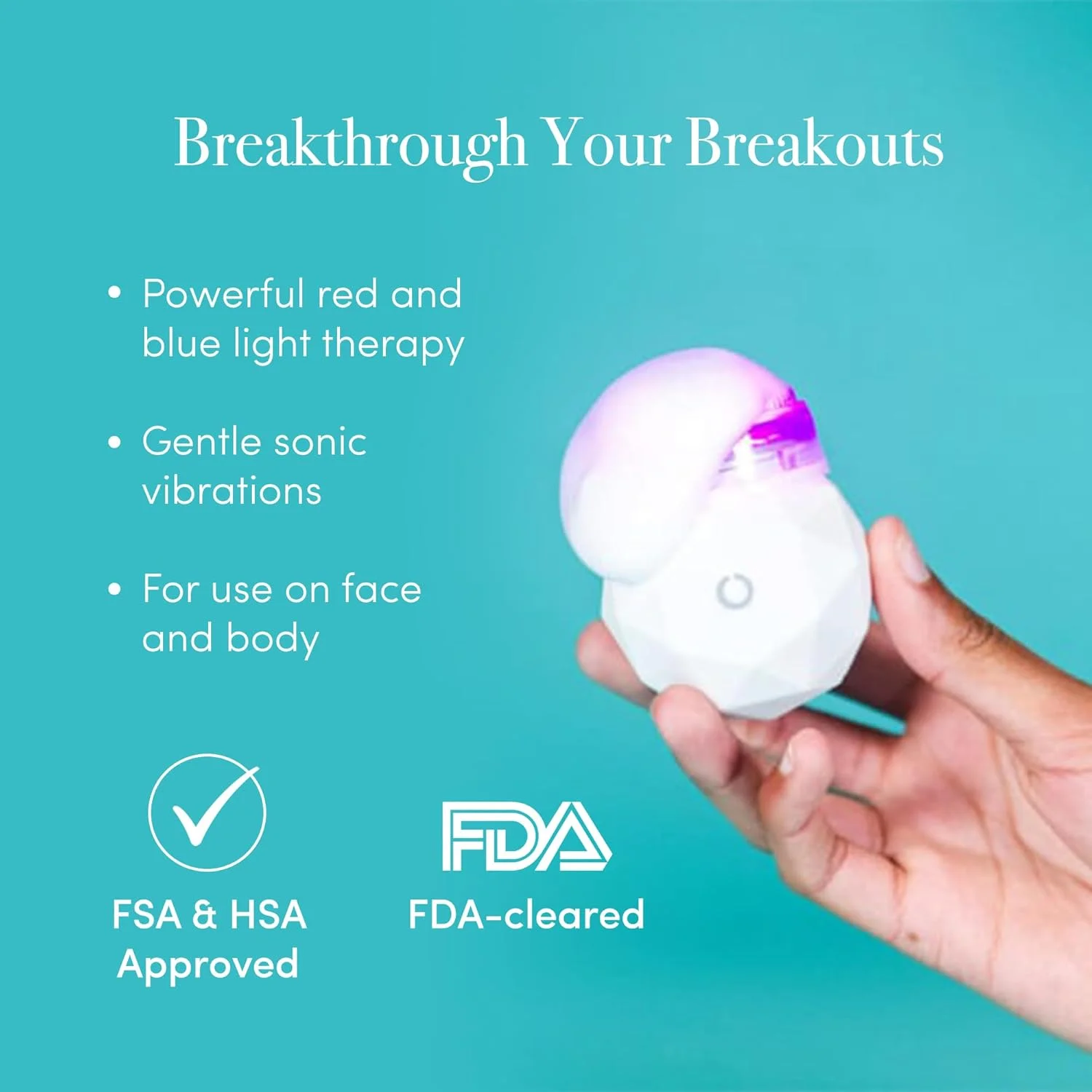 برس پاک کننده صوتی ضد آکنه LED مدل reVive Light Therapy Mini Sonique