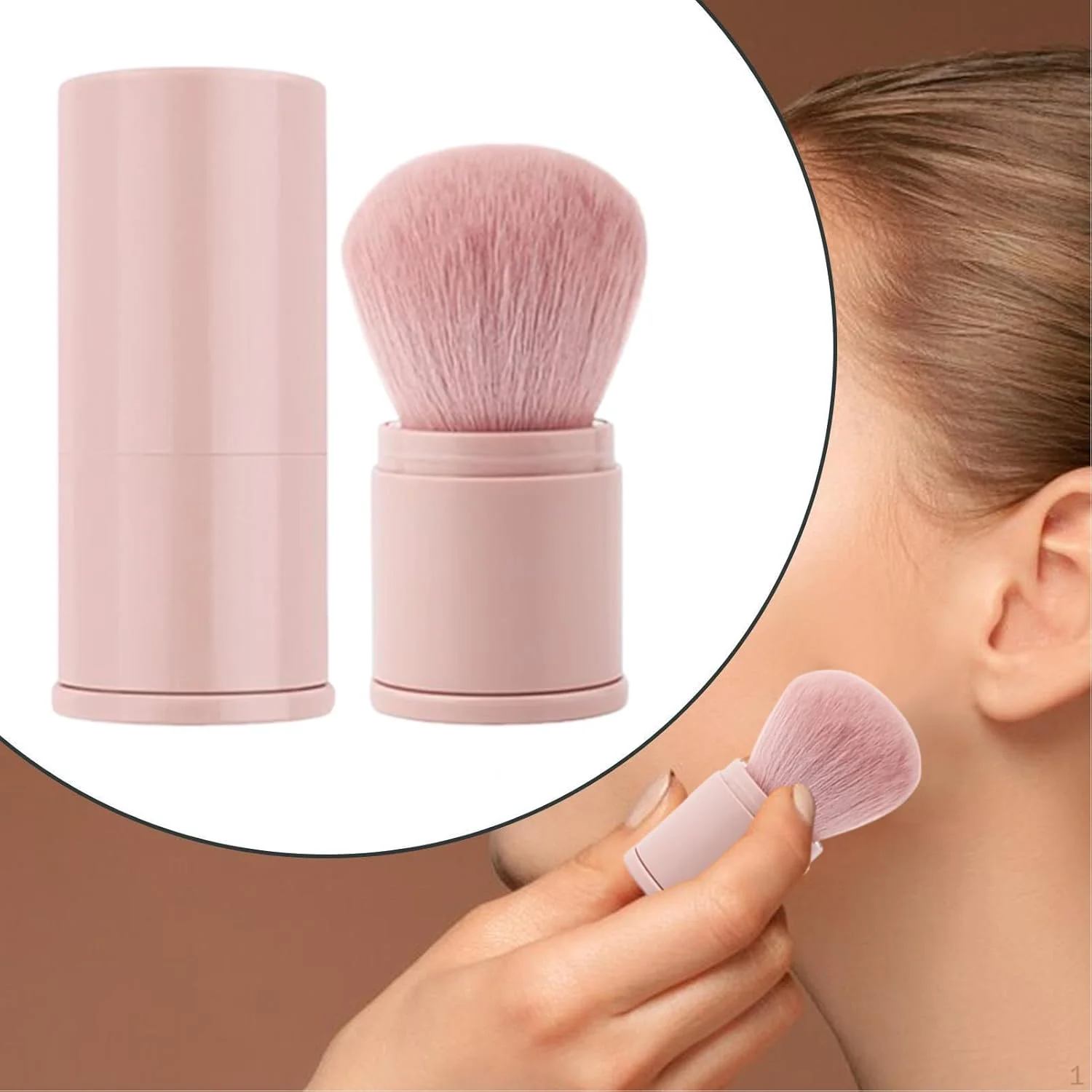 براش پودر فیکس، براش رژگونه جمع شونده | ابزار آرایش رژگونه قابل حمل، اپلیکاتور کوچک لوازم آرایشی فونداسیون برای مسافرت و منزل براش پودر فیکس، براش رژگونه جمع شونده | ابزار آرایش رژگونه قابل حمل، اپلیکاتور کوچک لوازم آرایشی فونداسیون برای مسافرت و منزل