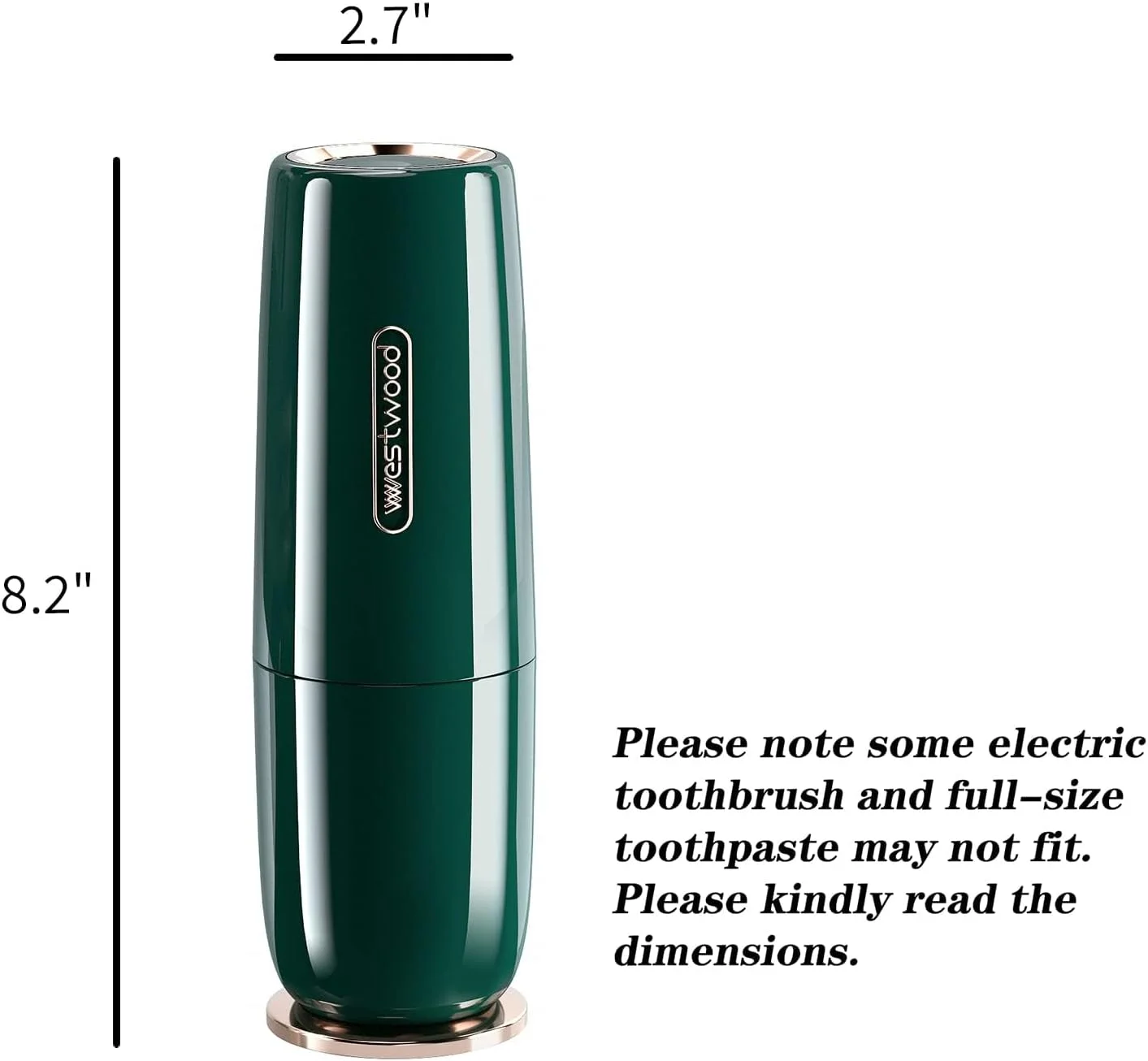 جا مسواکی لوکس سبز قابل حمل KASTWAVE، مناسب برای مسافرت و استفاده در منزل، ایده آل برای کمپینگ و مدرسه جا مسواکی لوکس سبز قابل حمل KASTWAVE، مناسب برای مسافرت و استفاده در منزل، ایده آل برای کمپینگ و مدرسه