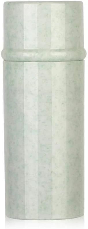 براش رژگونه، براش کابوکی جمع شونده صورت، براش آرایشی قابل حمل برای استفاده از پودرها، رژگونه، برنزر، کرم پودر، لوازم آرایشی معدنی (سبز)