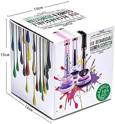 دستگاه تمیز کننده برس آرایشی USB با قابلیت شارژ و استریل کننده UV، ضد عفونت پوستی دستگاه تمیز کننده برس آرایشی USB با قابلیت شارژ و استریل کننده UV، ضد عفونت پوستی