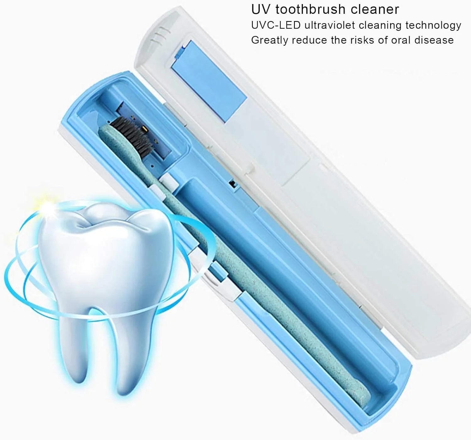 استریلایزر مسواک UV کاست ویو، جعبه تمیز کننده مسواک UV قابل حمل، نگهدارنده و سازمان دهنده مسواک، جعبه ضد عفونی کننده سر مسواک برای مسافرت و استفاده در منزل استریلایزر مسواک UV کاست ویو، جعبه تمیز کننده مسواک UV قابل حمل، نگهدارنده و سازمان دهنده مسواک، جعبه ضد عفونی کننده سر مسواک برای مسافرت و استفاده در منزل