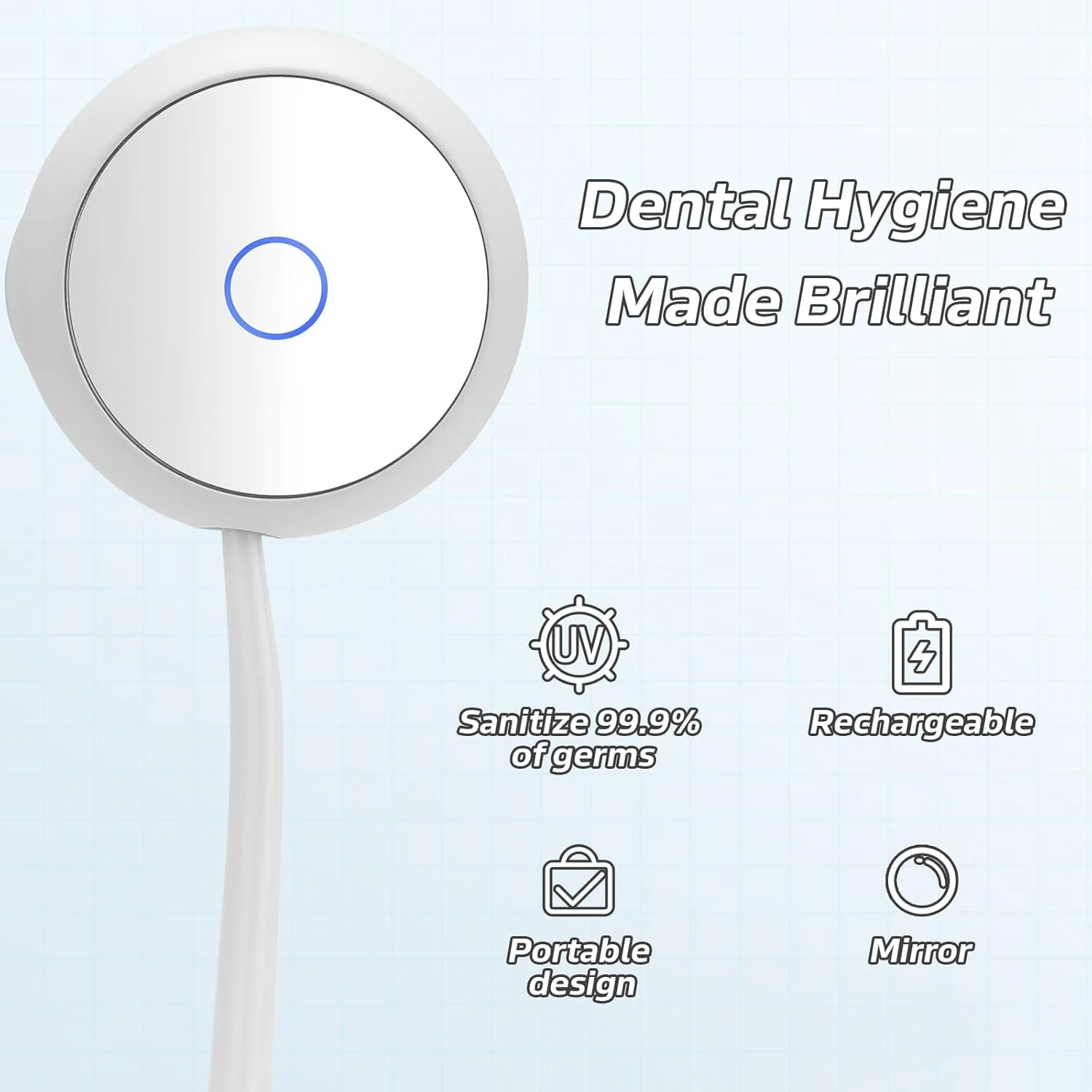 محفظه استریل کننده مسواک UV قابل شارژ KASTWAVE با نگهدارنده مغناطیسی - قابل حمل و بهداشتی - ایده آل برای استفاده در خانه و مسافرت - سفید محفظه استریل کننده مسواک UV قابل شارژ KASTWAVE با نگهدارنده مغناطیسی - قابل حمل و بهداشتی - ایده آل برای استفاده در خانه و مسافرت - سفید