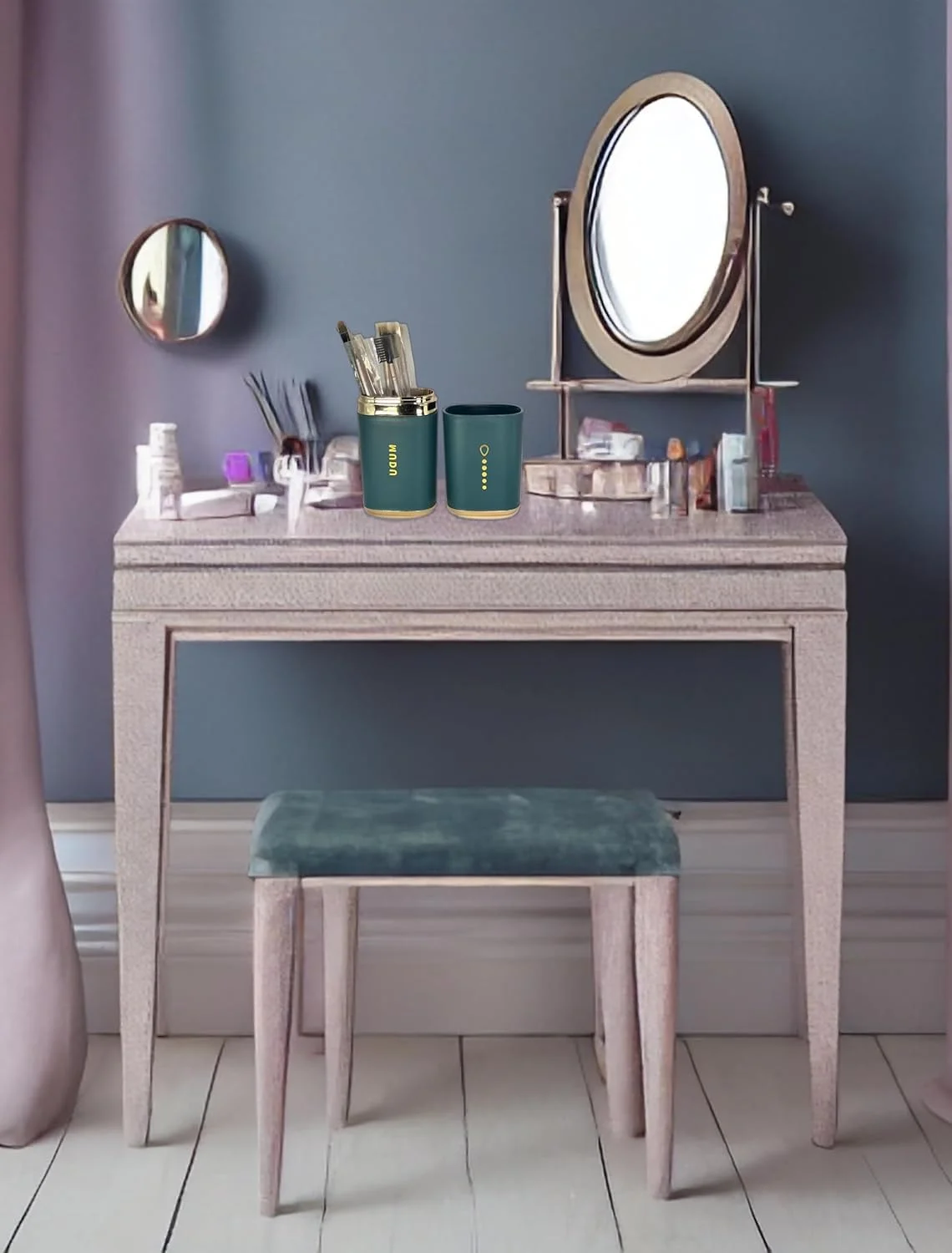 جا مسواکی سفری KASTWAVE با جای خمیر دندان برای حمام و لوازم آرایش، سبز شیک جا مسواکی سفری KASTWAVE با جای خمیر دندان برای حمام و لوازم آرایش، سبز شیک