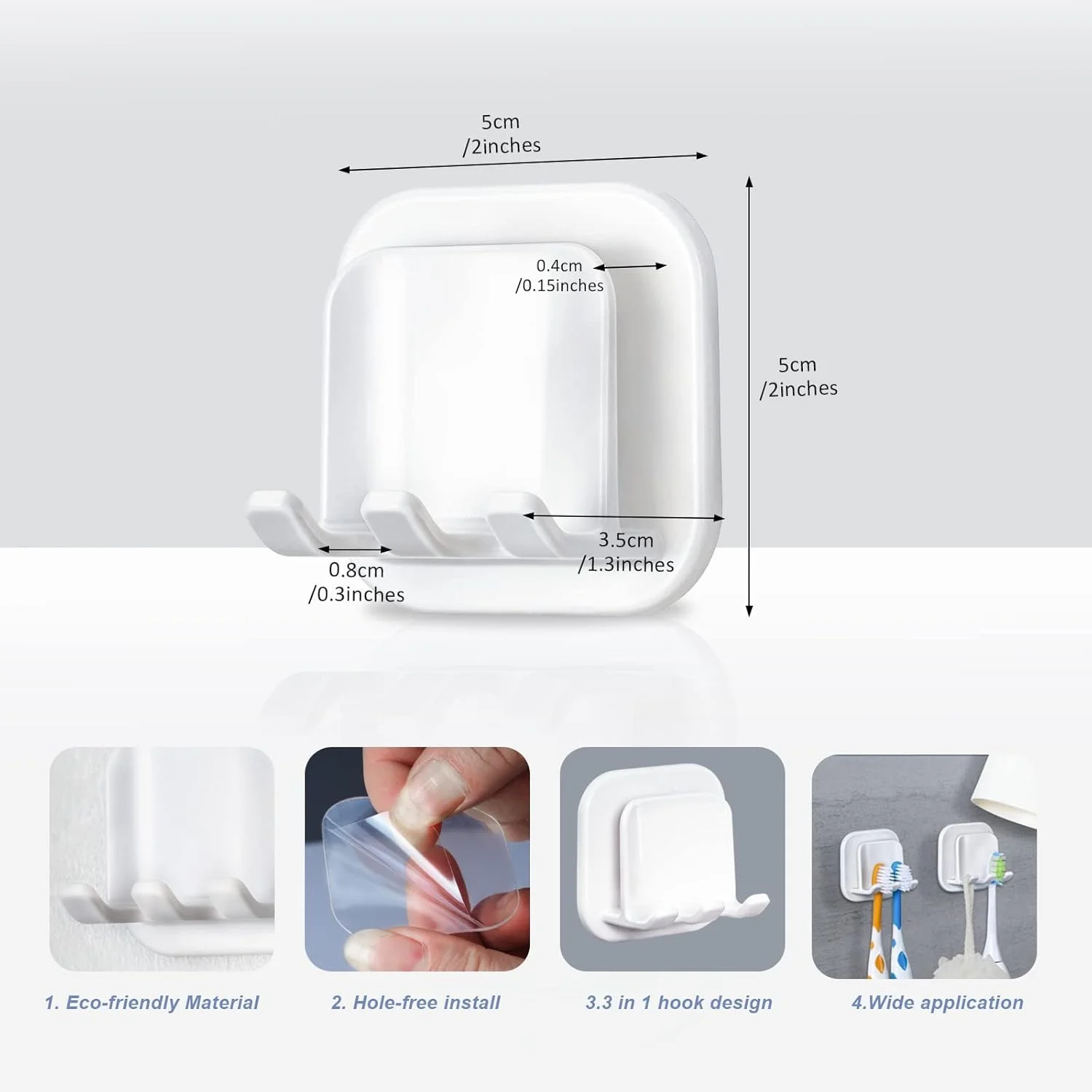 ست نگهدارنده مسواک 6 عددی KASTWAVE، سازمان دهنده نگهدارنده مسواک دیواری خود چسب، نگهدارنده مسواک دیواری برای حمام (به سبک ژاپنی) ست نگهدارنده مسواک 6 عددی KASTWAVE، سازمان دهنده نگهدارنده مسواک دیواری خود چسب، نگهدارنده مسواک دیواری برای حمام (به سبک ژاپنی)