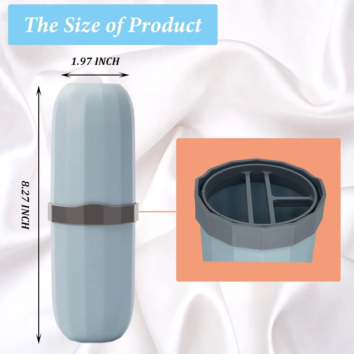 جا مسواکی KASTWAVE، بسته 2 عددی جا مسواکی مسافرتی، جا مسواکی قابل حمل برای مسافرت، کمپینگ، سفر کاری و مدرسه، ست چند منظوره مسواک و خمیر دندان پلاستیکی با دو رنگ جا مسواکی KASTWAVE، بسته 2 عددی جا مسواکی مسافرتی، جا مسواکی قابل حمل برای مسافرت، کمپینگ، سفر کاری و مدرسه، ست چند منظوره مسواک و خمیر دندان پلاستیکی با دو رنگ