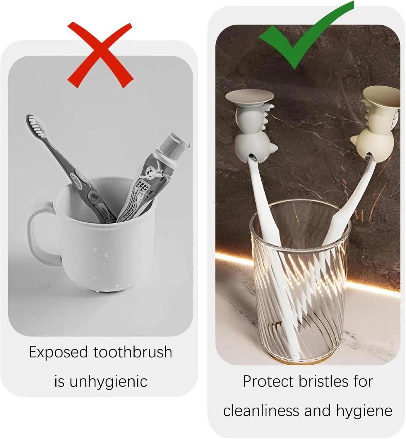 کاور سر مسواک کارتونی KASTWAVE، طرح دایناسور، بسته 3 عددی، کاور محافظ مسواک فانتزی کودکانه، مناسب مسواک برقی و معمولی، مناسب سفر