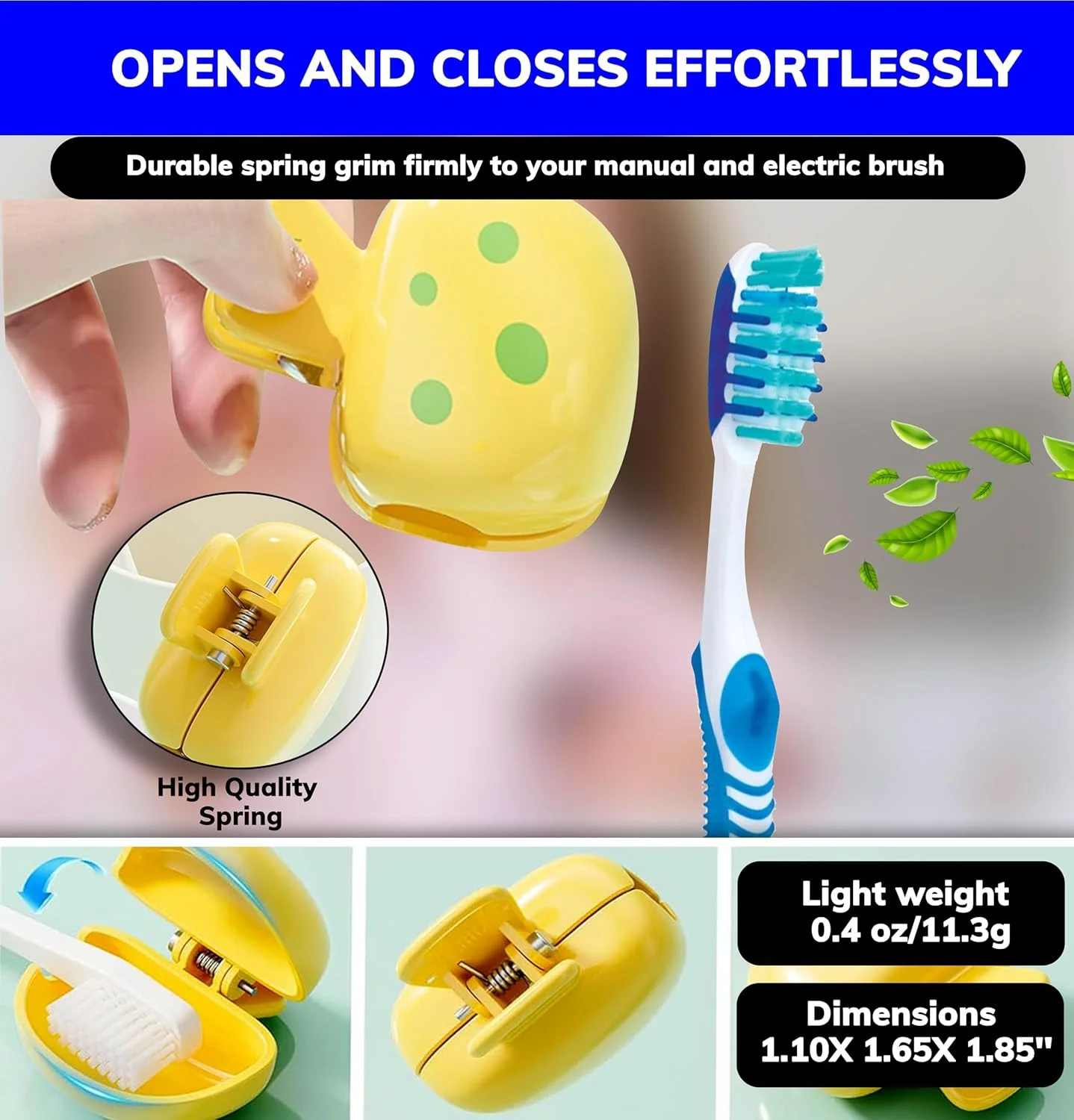 کاور سر مسواک قارچی کارتونی KASTWAVE، بسته 3 عددی، کاورهای سر مسواک بامزه و جذاب برای کودکان، کاور سر مسواک قابل حمل برای کمپینگ، خانه، مدرسه، مسافرت، لوازم ضروری سفر (3 رنگ)