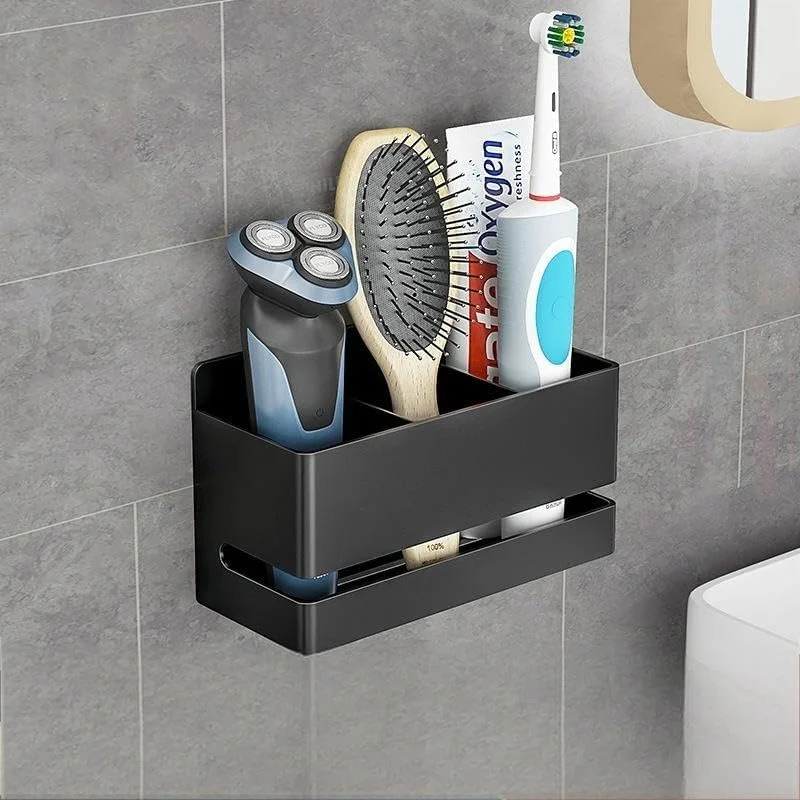 نگهدارنده مسواک برقی آلومینیومی دیواری - سازمان دهنده مسواک حمام برای مسواک های برقی و دستی، پایه مسواک ضد زنگ صرفه جویی در فضا (مشکی، سه اسلات) نگهدارنده مسواک برقی آلومینیومی دیواری - سازمان دهنده مسواک حمام برای مسواک های برقی و دستی، پایه مسواک ضد زنگ صرفه جویی در فضا (مشکی، سه اسلات)
