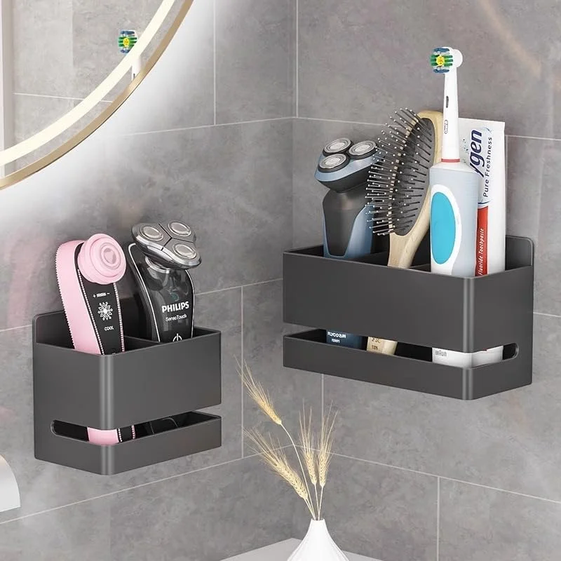 نگهدارنده مسواک برقی آلومینیومی دیواری - سازمان دهنده مسواک حمام برای مسواک های برقی و دستی، پایه مسواک ضد زنگ صرفه جویی در فضا (مشکی، سه اسلات) نگهدارنده مسواک برقی آلومینیومی دیواری - سازمان دهنده مسواک حمام برای مسواک های برقی و دستی، پایه مسواک ضد زنگ صرفه جویی در فضا (مشکی، سه اسلات)