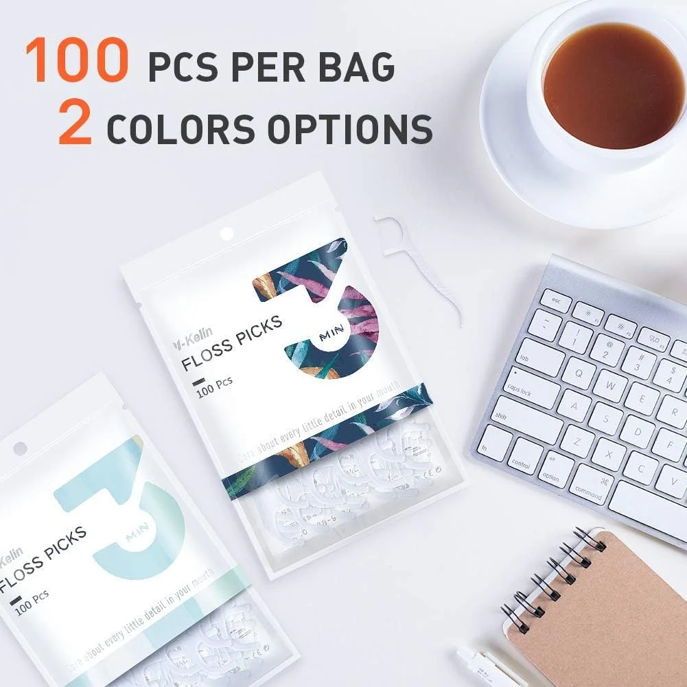 نخ دندان KASTWAVE، خلال دندان سه گانه تمیز کننده پیشرفته، چوب دندان، دهان شما را تازه نگه می دارد (300 عدد)